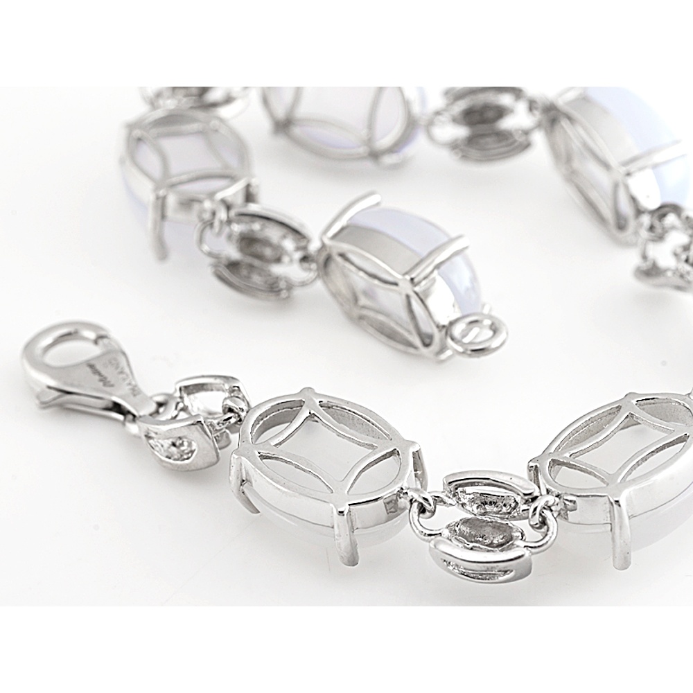 Sterling Silver Chalcedony Bracelet