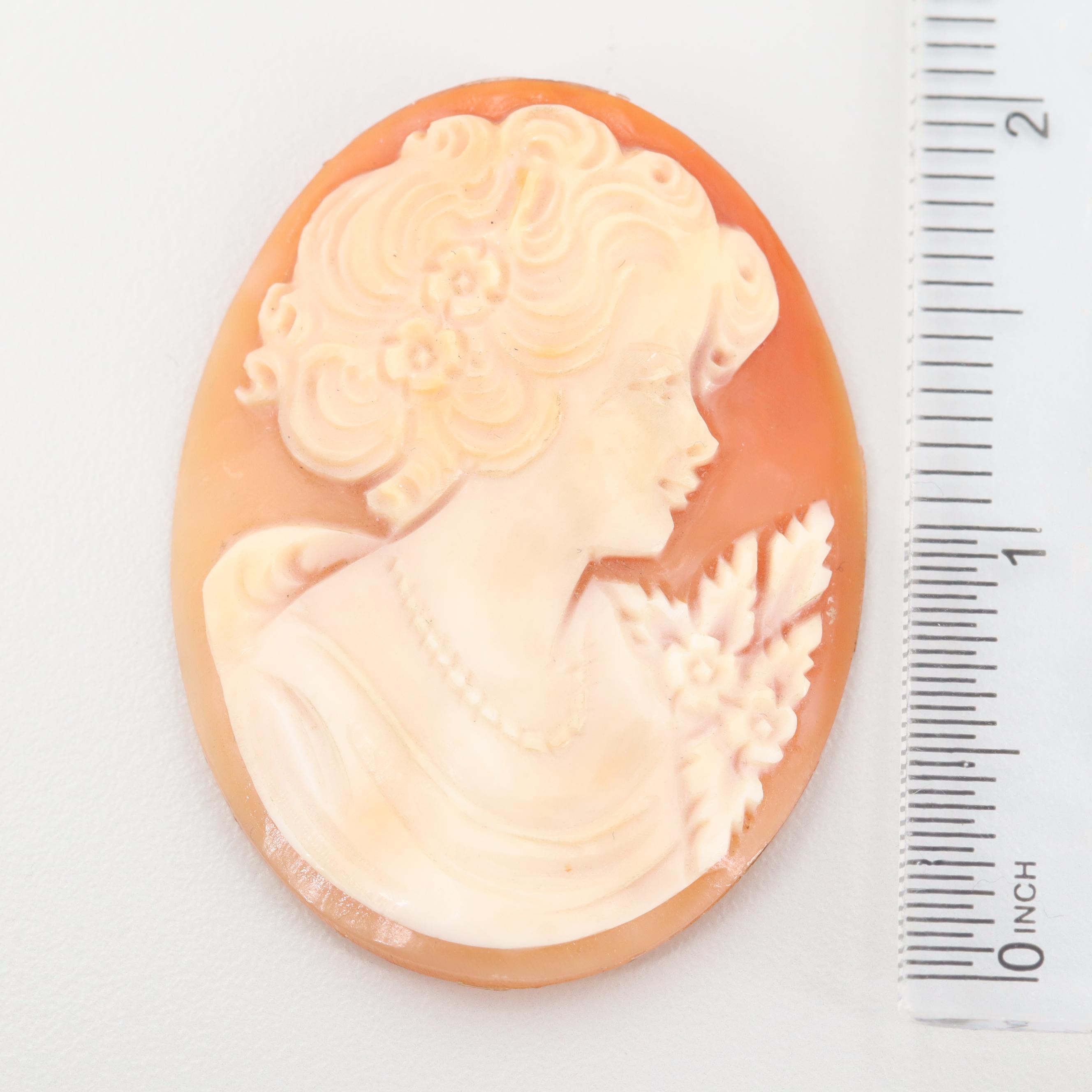 Loose Helmet Shell Oval Cameo