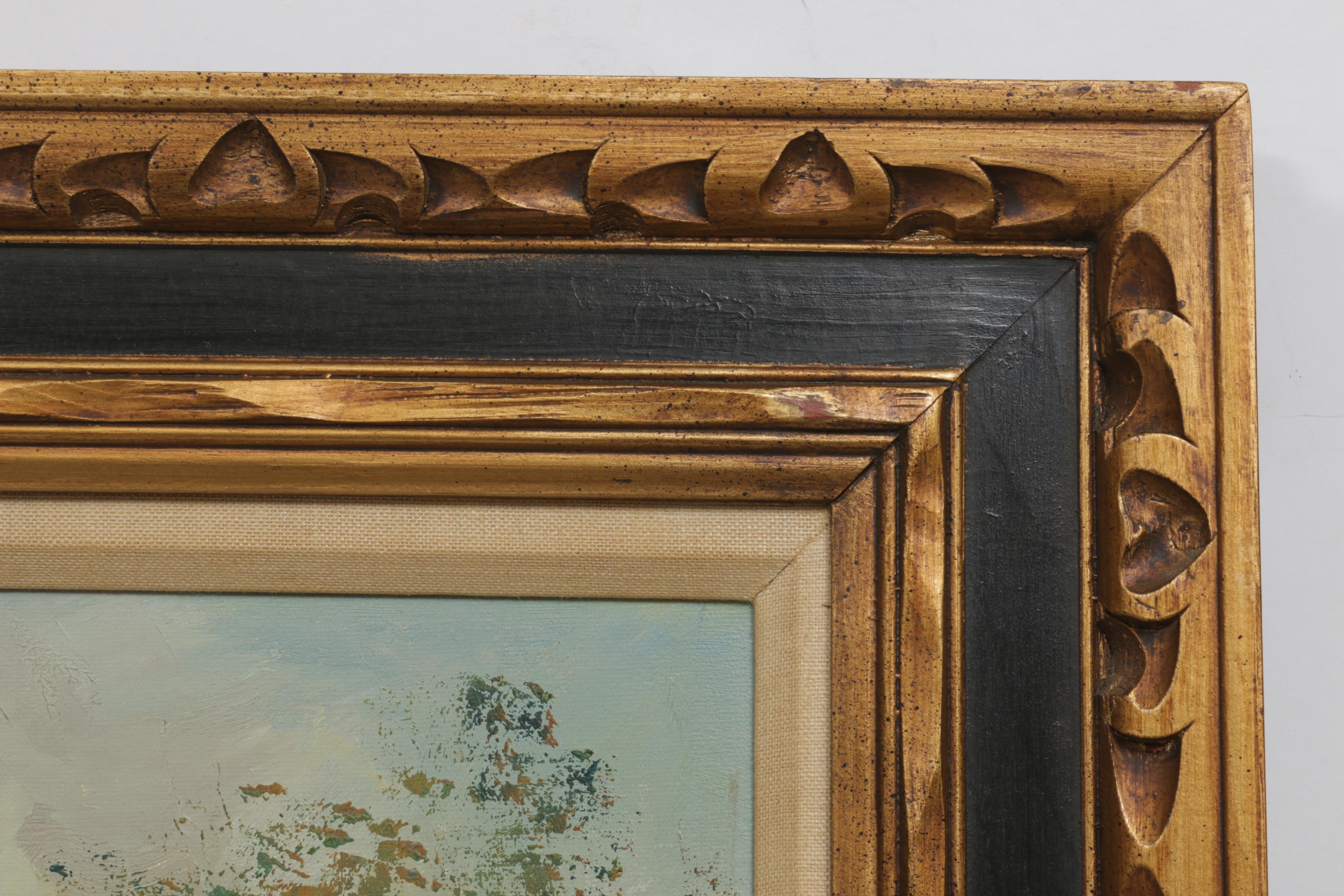 Mary Botto European Street Scene Oil Painting