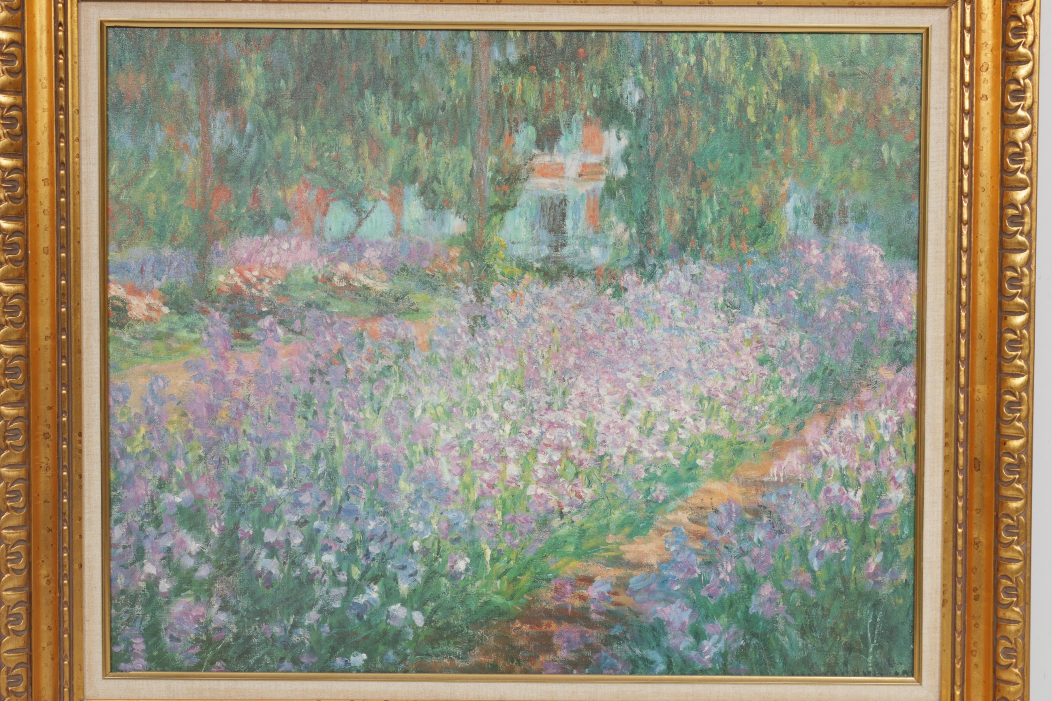 Impressionist Style Garden Landscape Oil Painting