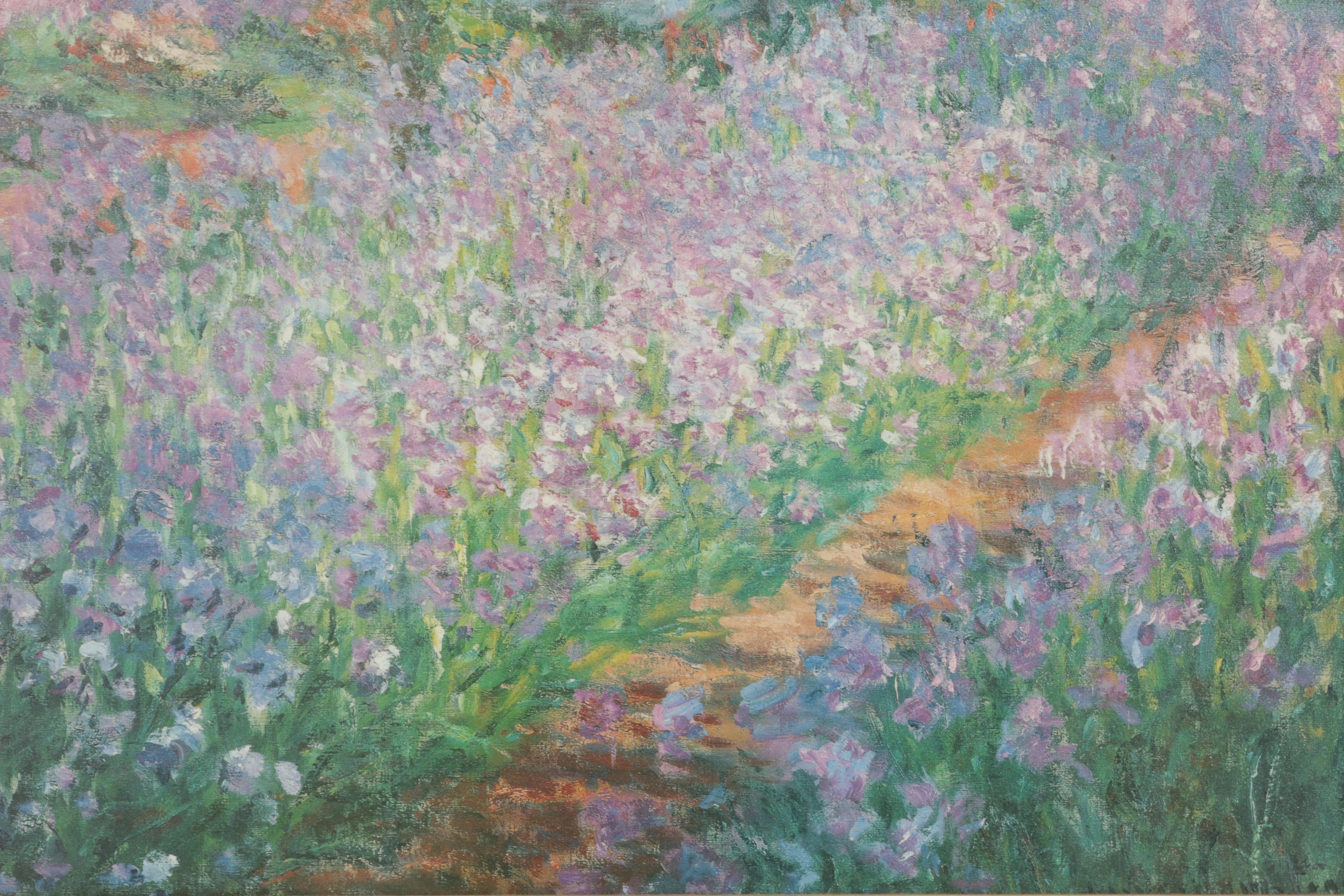 Impressionist Style Garden Landscape Oil Painting