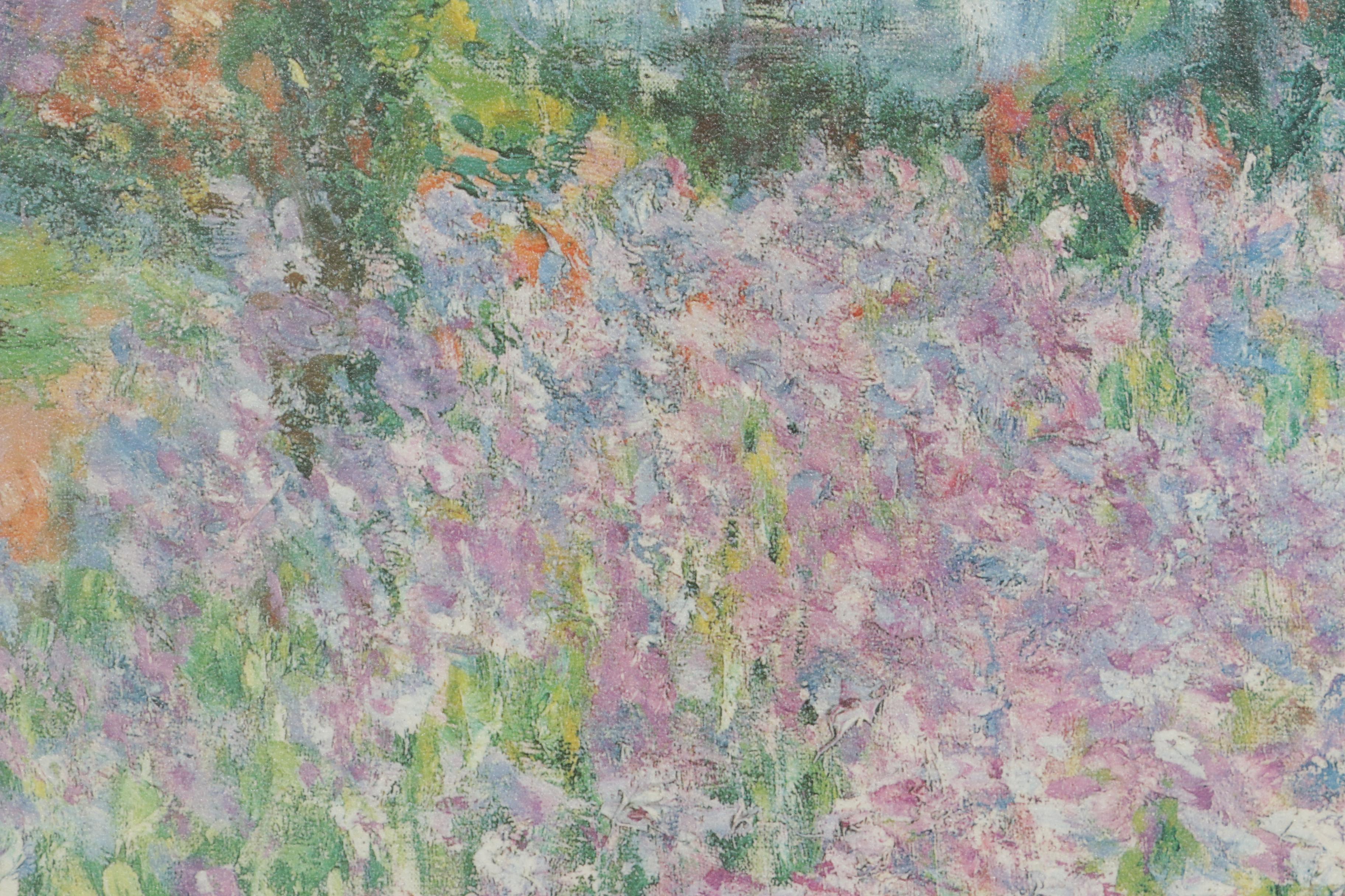 Impressionist Style Garden Landscape Oil Painting