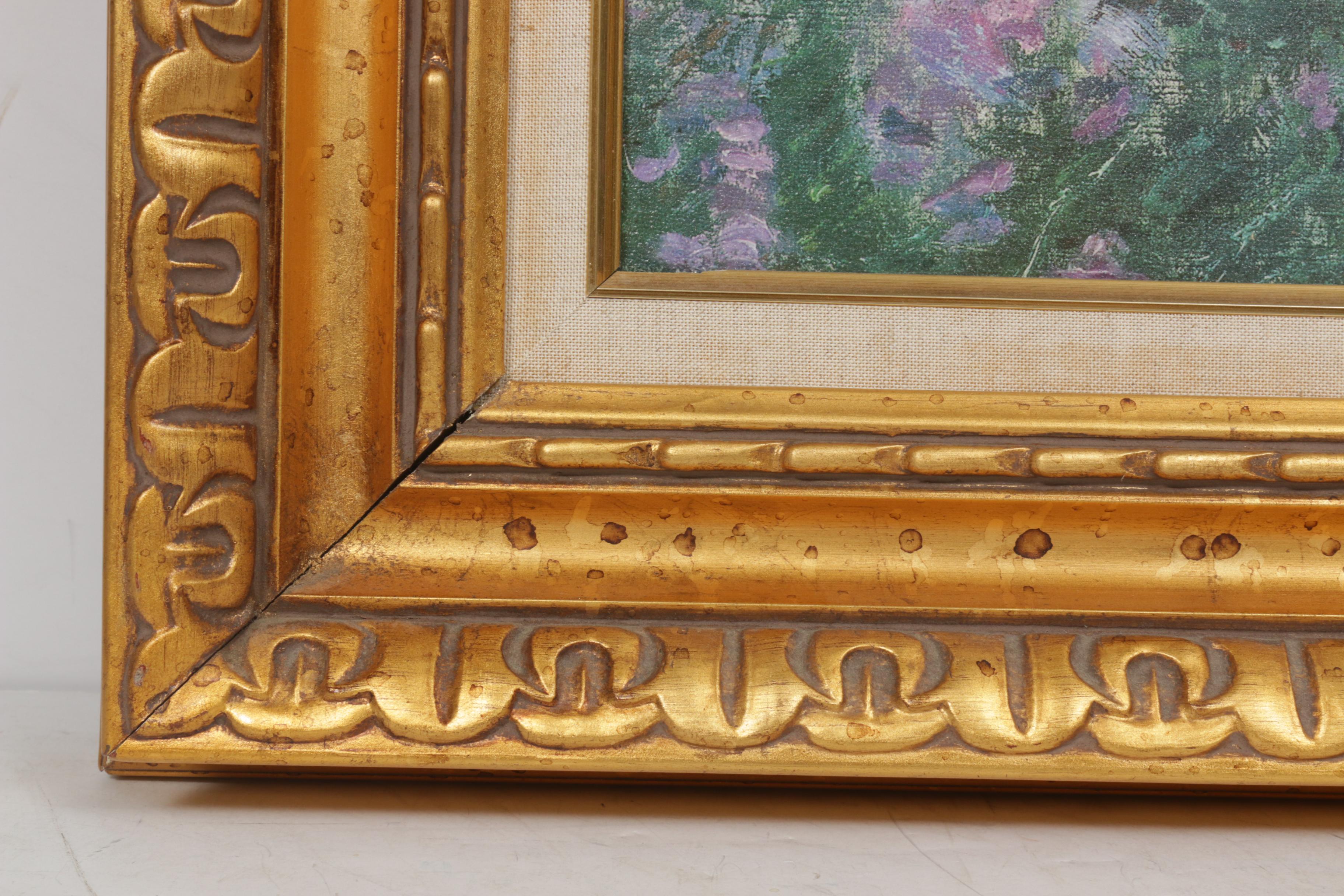 Impressionist Style Garden Landscape Oil Painting