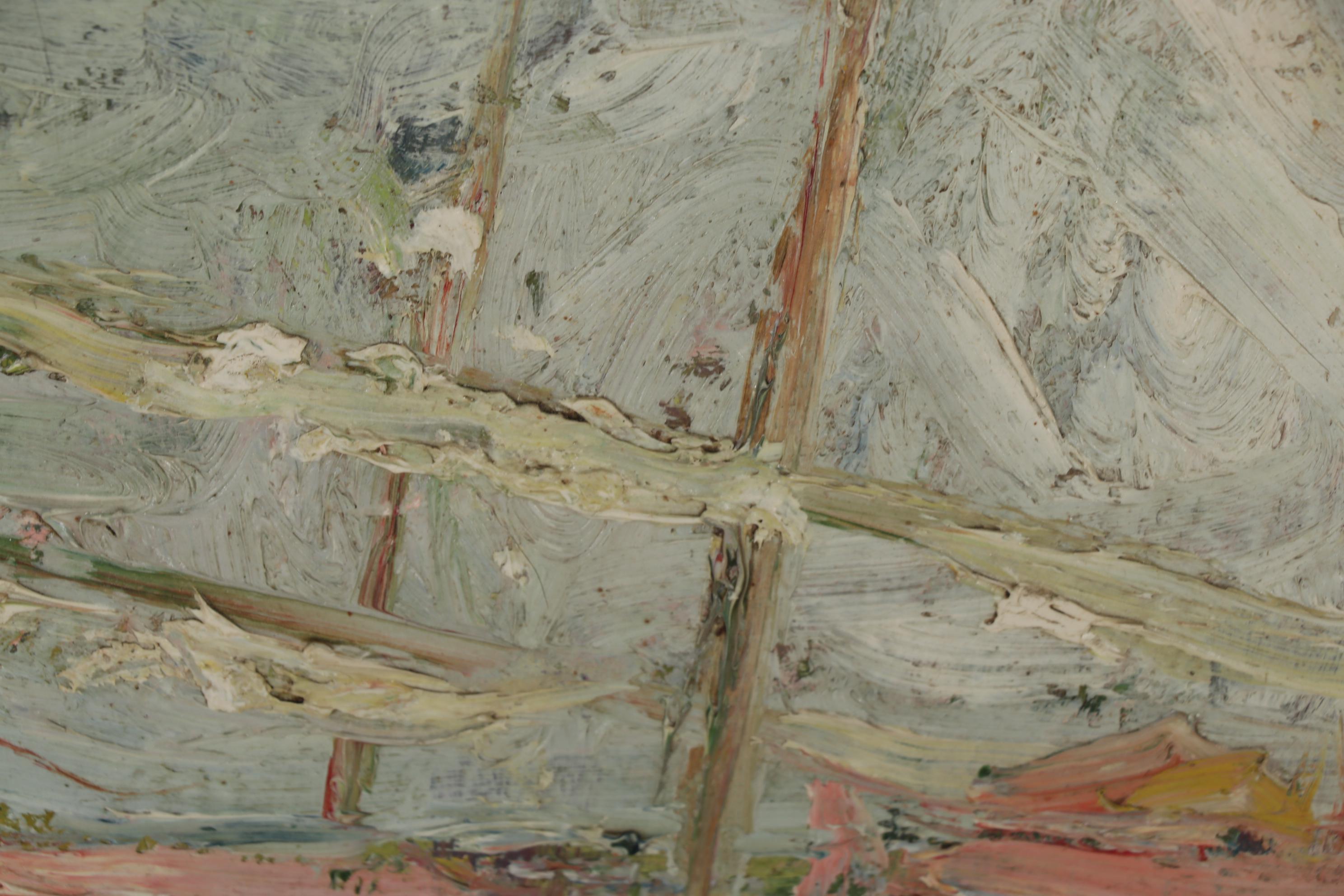 Juan Bautista Porcar Ripollés Oil Painting "Figures on the Beach"