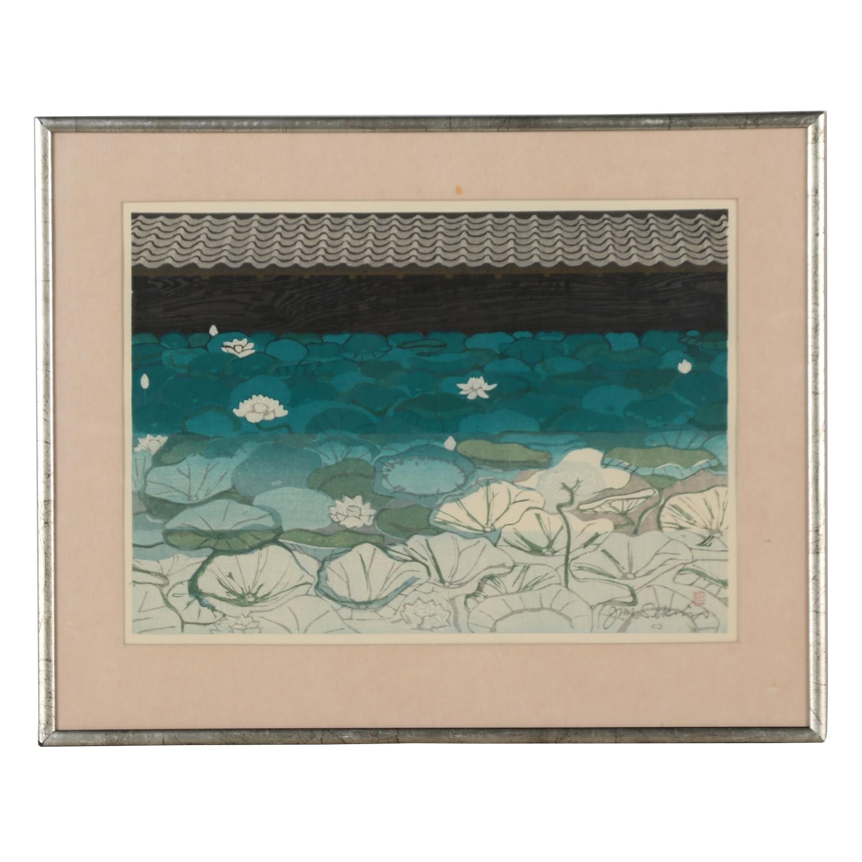 Jun’ichiro Sekino 1969 Woodblock "Seki"