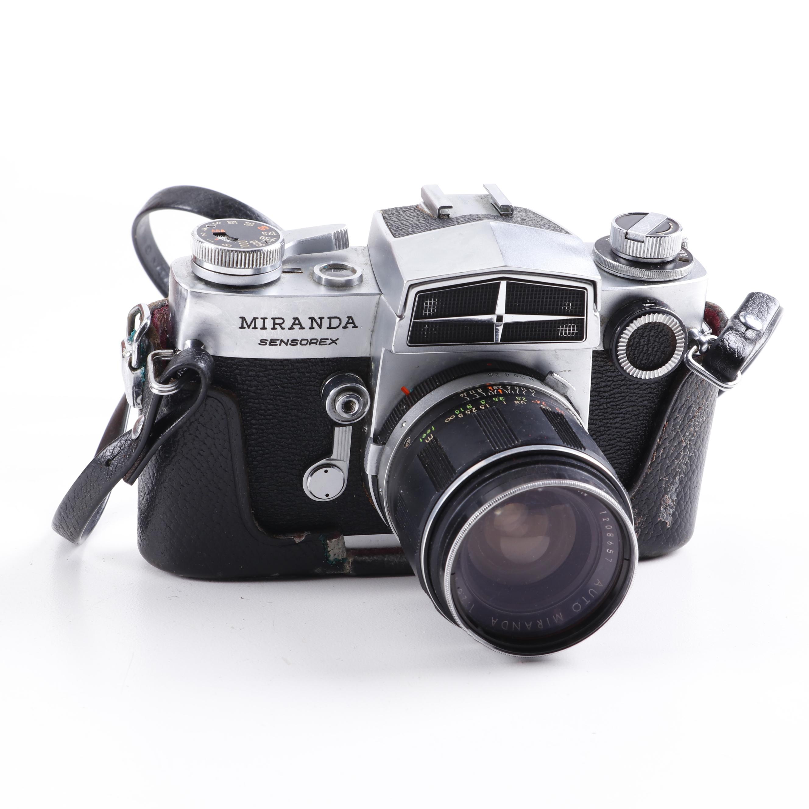 Miranda Sensorex Film Camera with Soligor Lens and Other Accessories