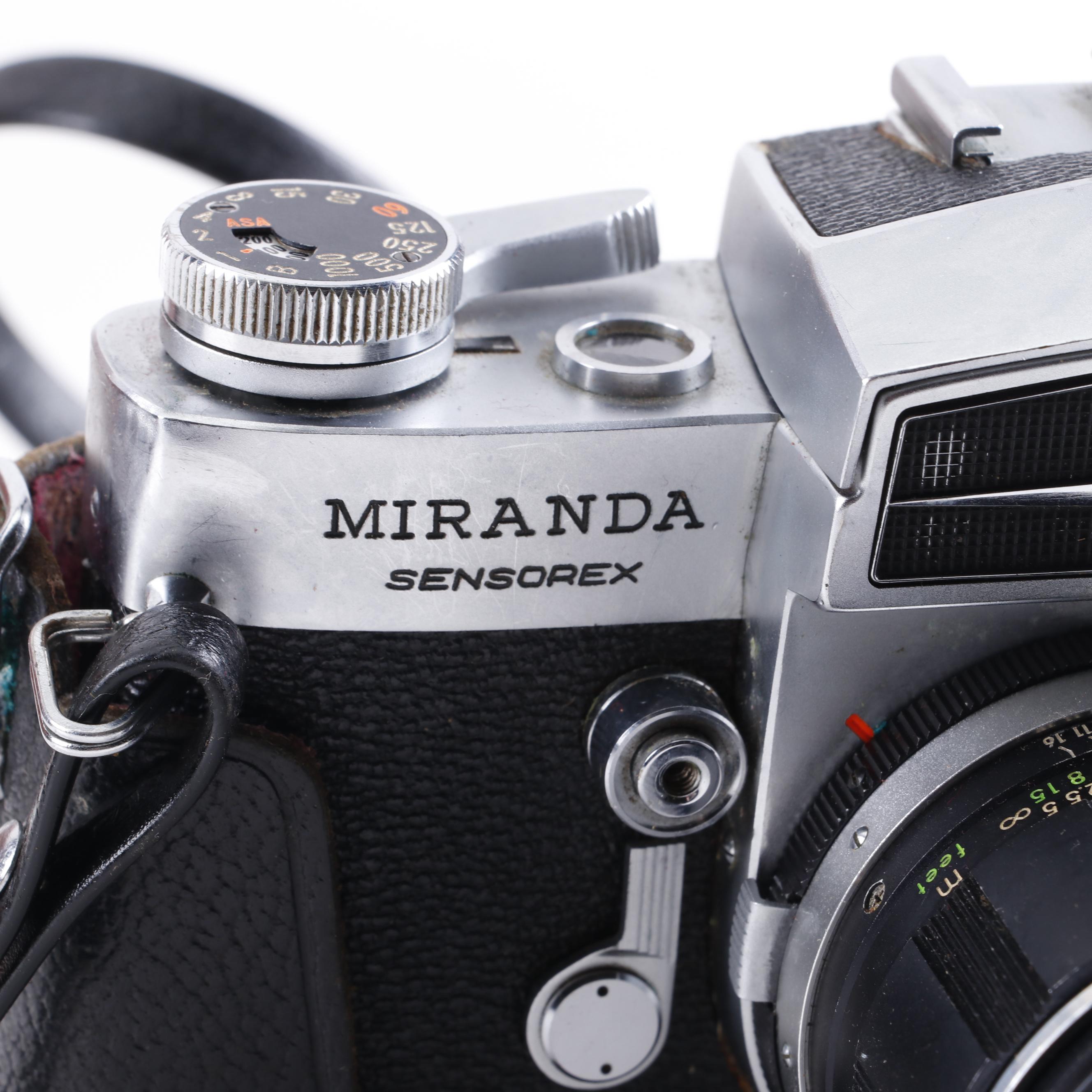 Miranda Sensorex Film Camera with Soligor Lens and Other Accessories