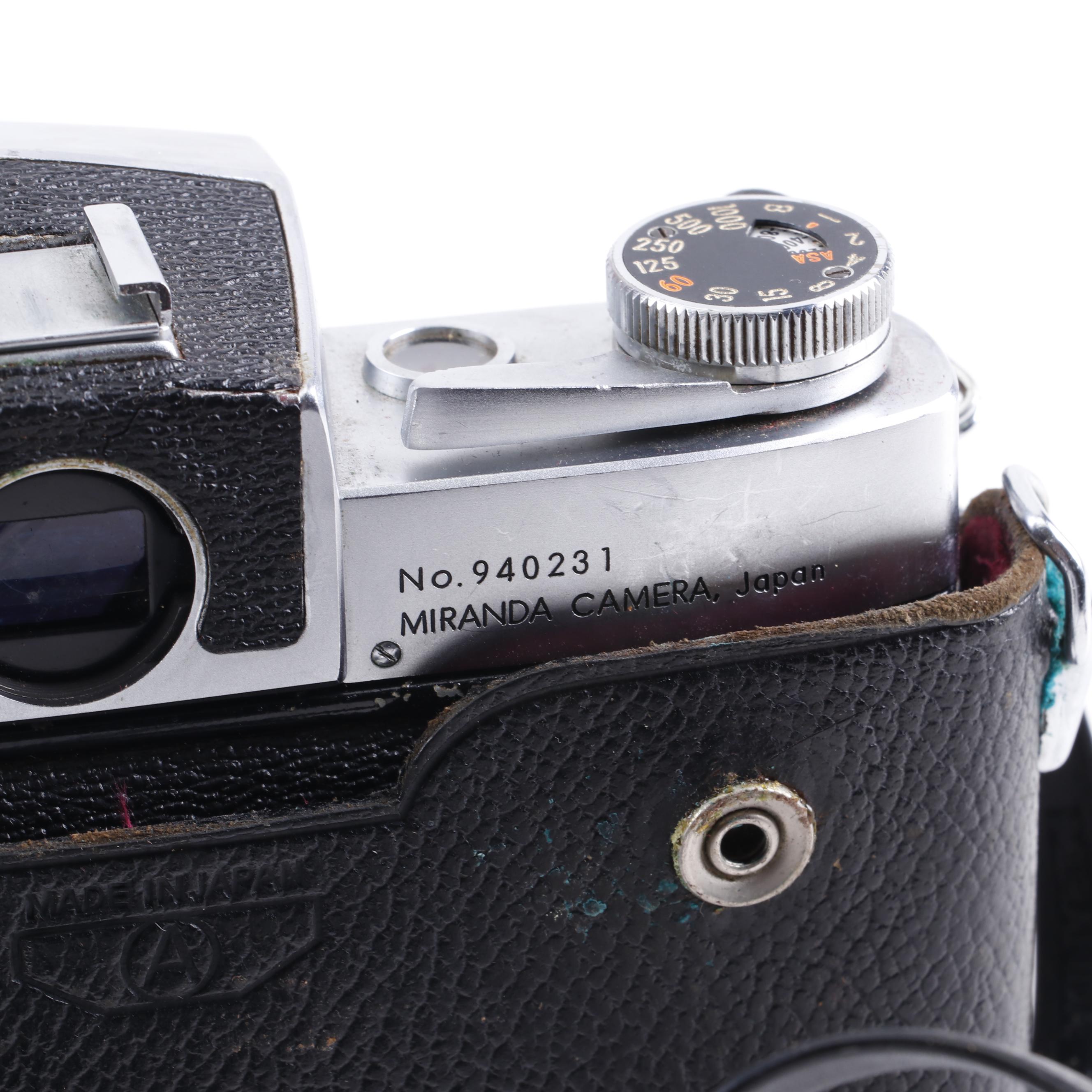 Miranda Sensorex Film Camera with Soligor Lens and Other Accessories