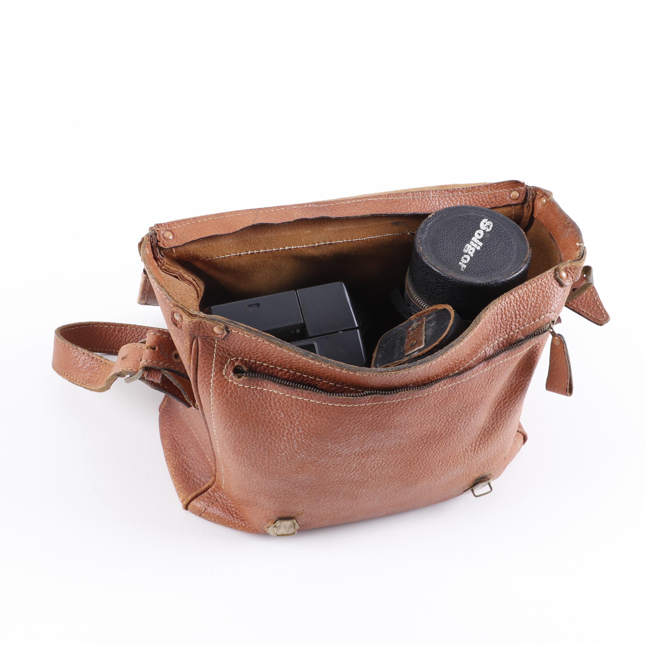 Miranda Sensorex Film Camera with Soligor Lens and Other Accessories