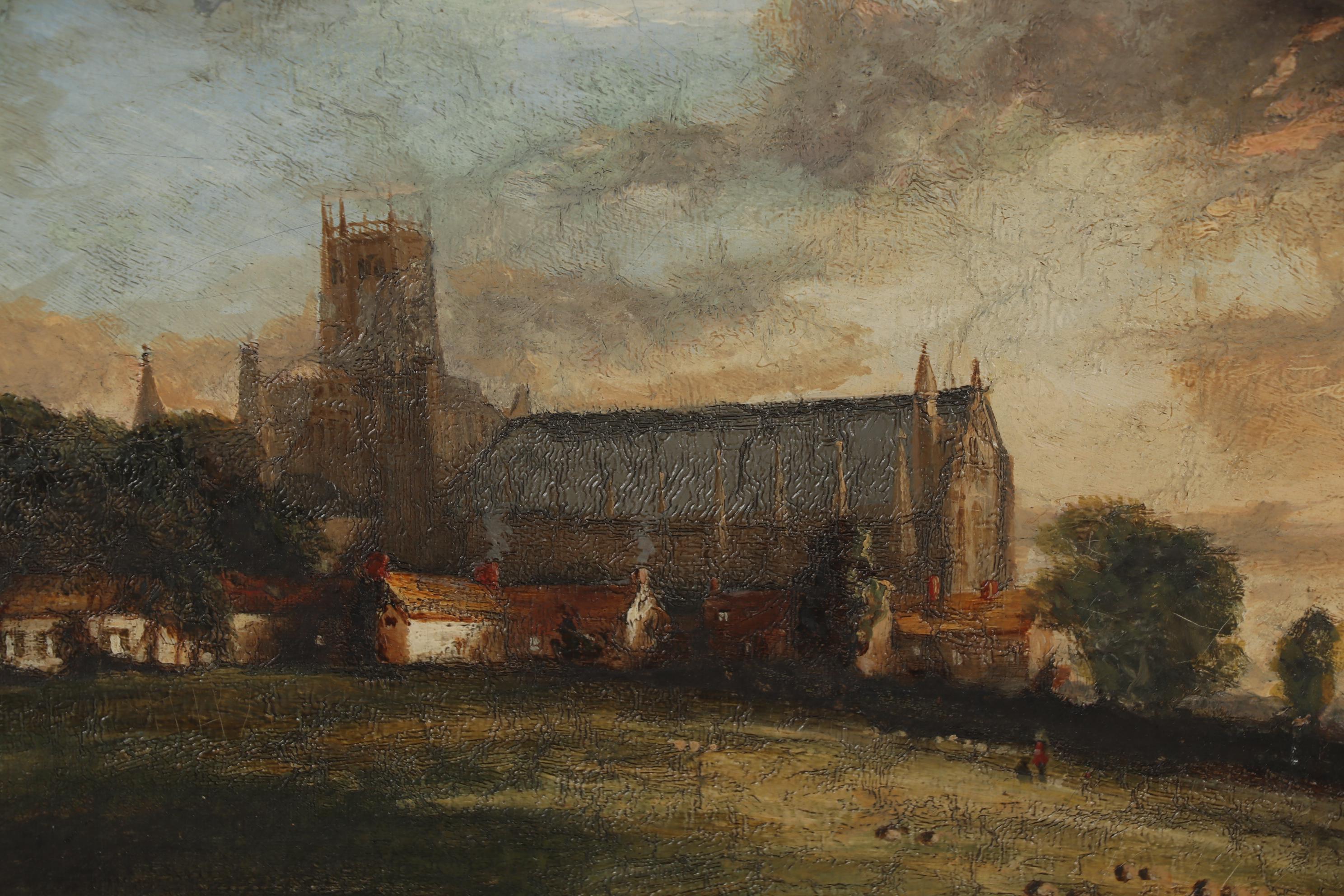 Peter de Wint Oil Painting "Ely Cathedral", Early 19th Century
