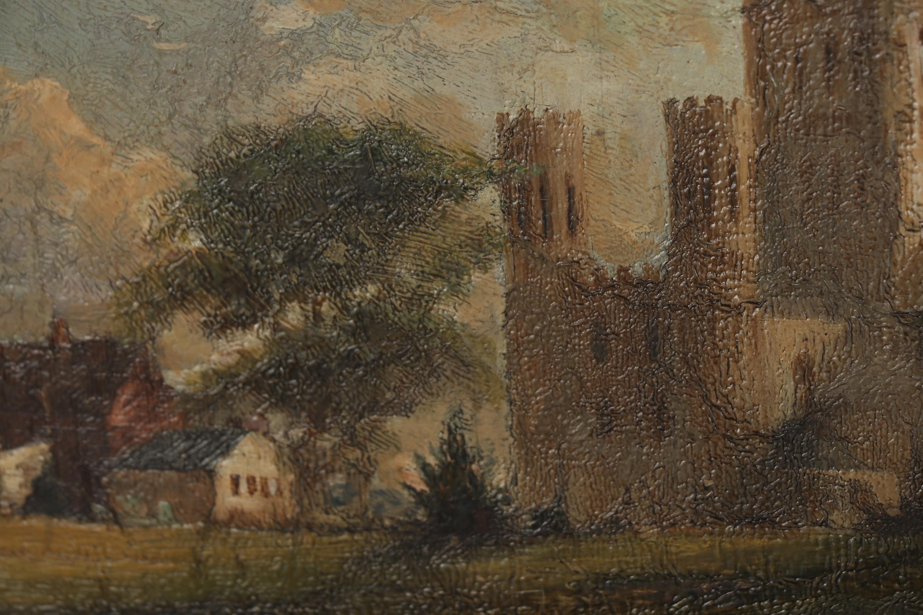 Peter de Wint Oil Painting "Ely Cathedral", Early 19th Century