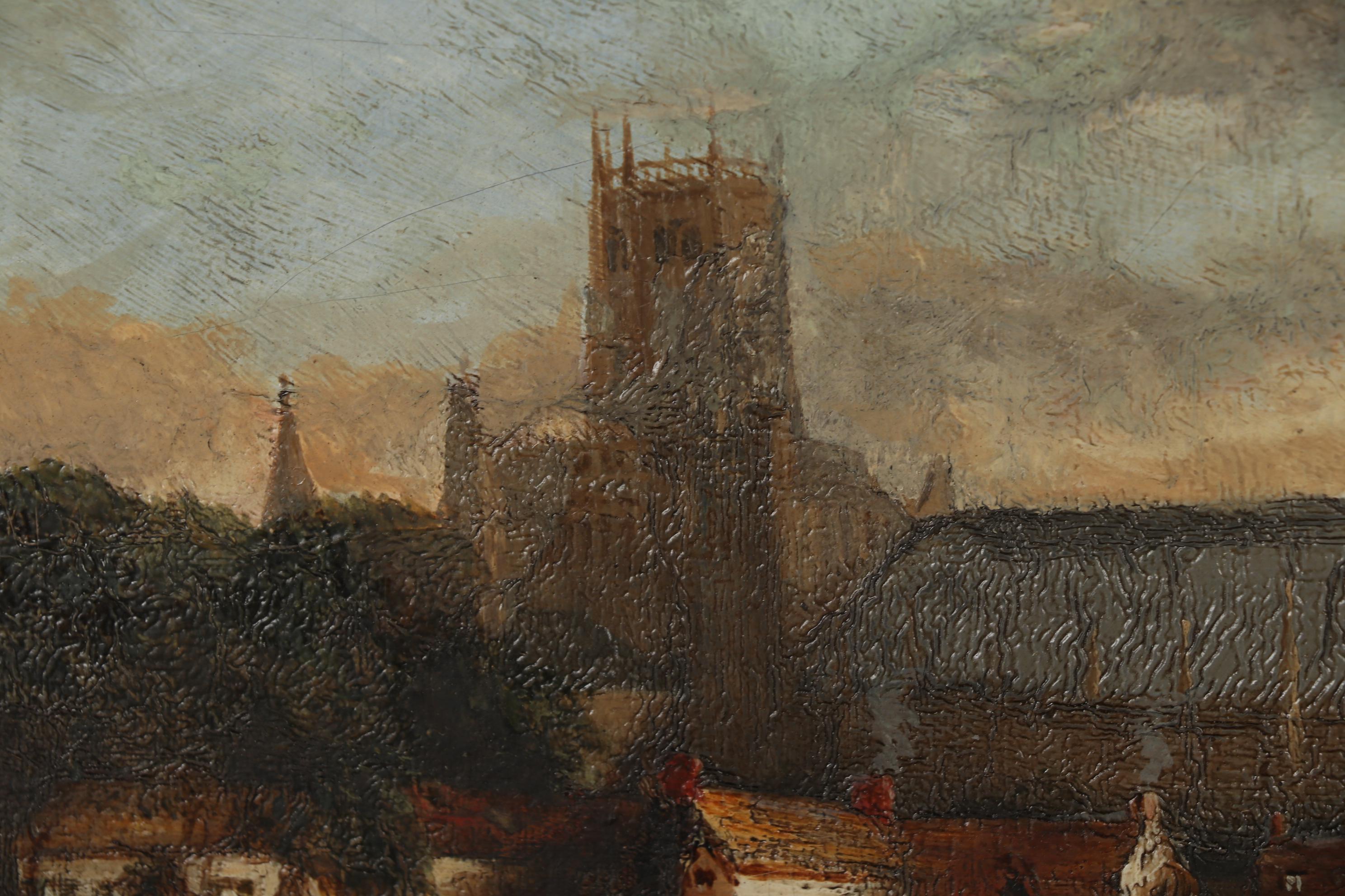 Peter de Wint Oil Painting "Ely Cathedral", Early 19th Century