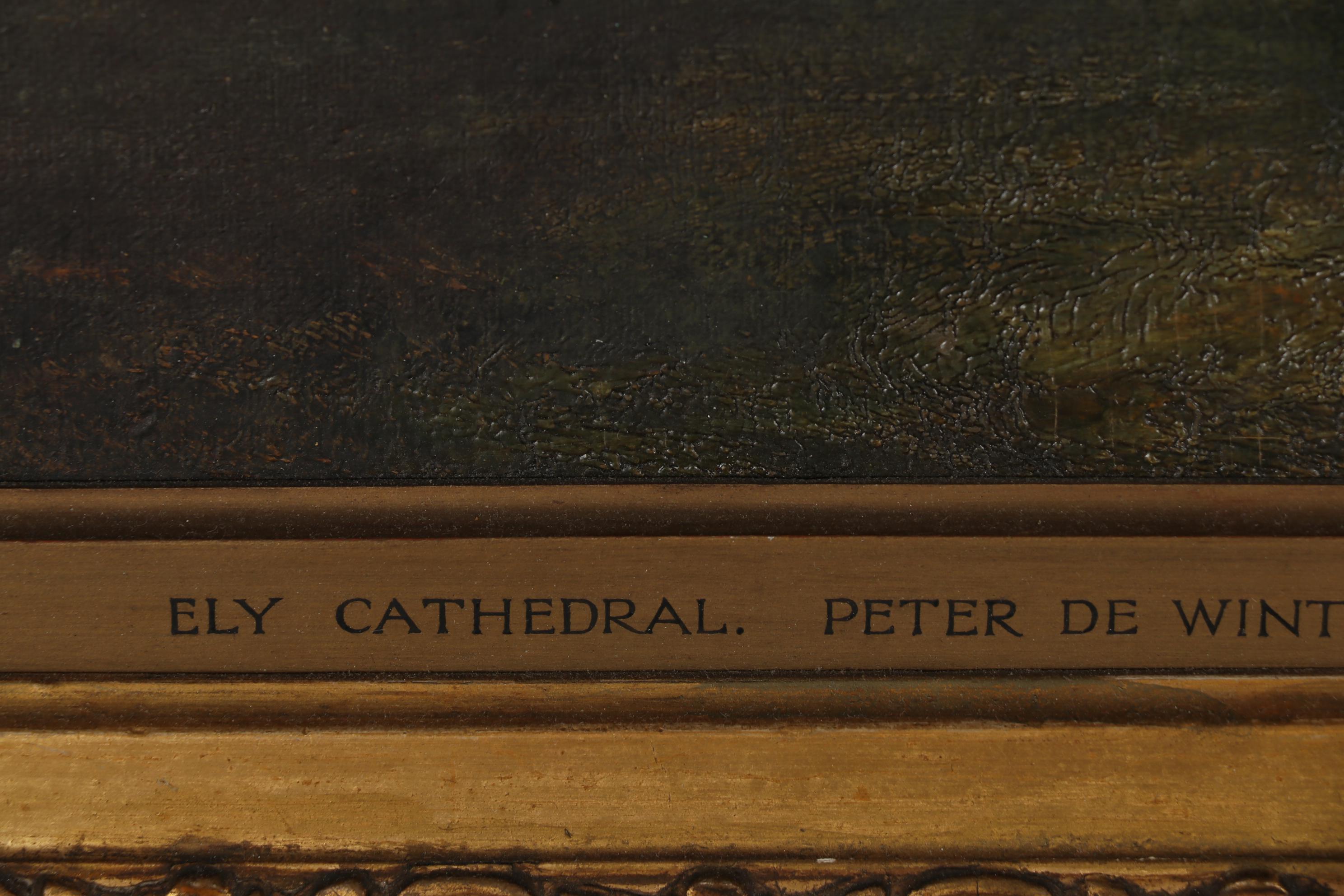 Peter de Wint Oil Painting "Ely Cathedral", Early 19th Century