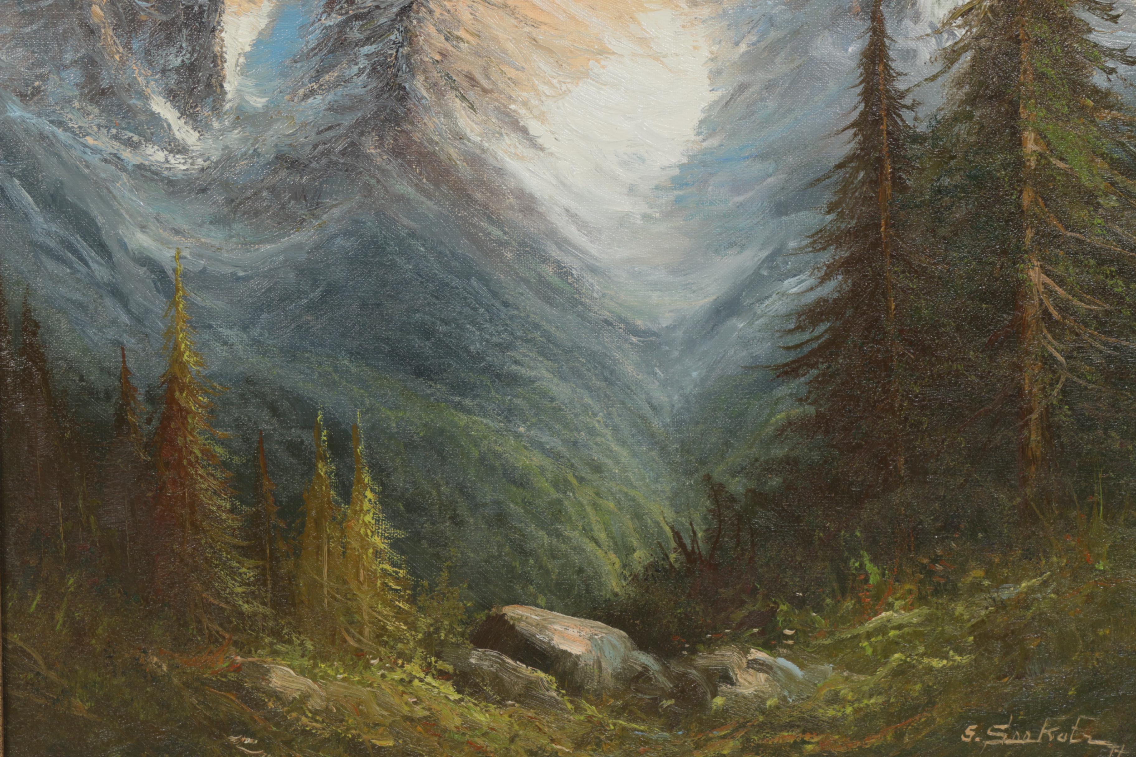 Günter Seekatz Mountain Landscape Oil Painting