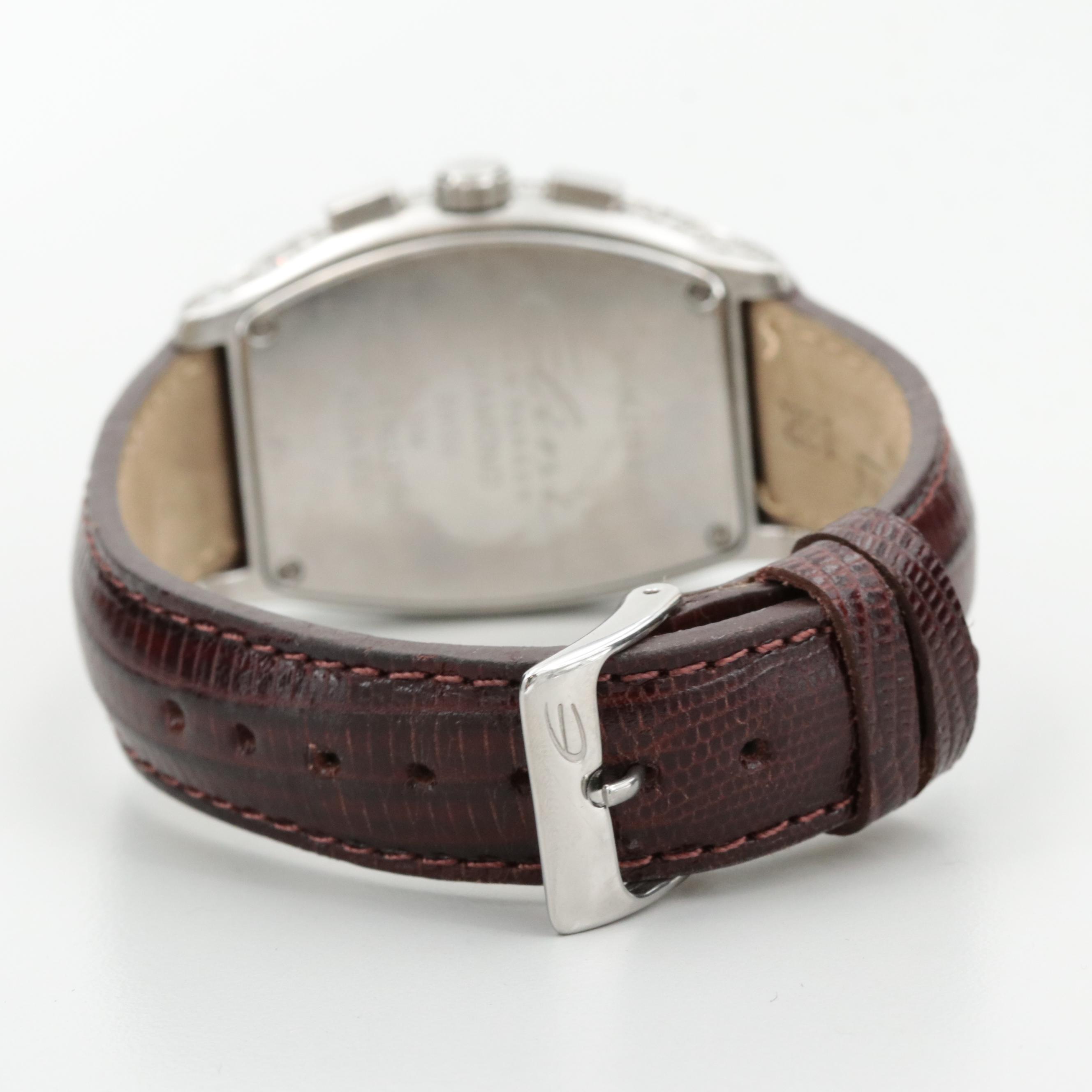 Elini Stainless Steel 3.28 CTW Diamond Chronograph Watch