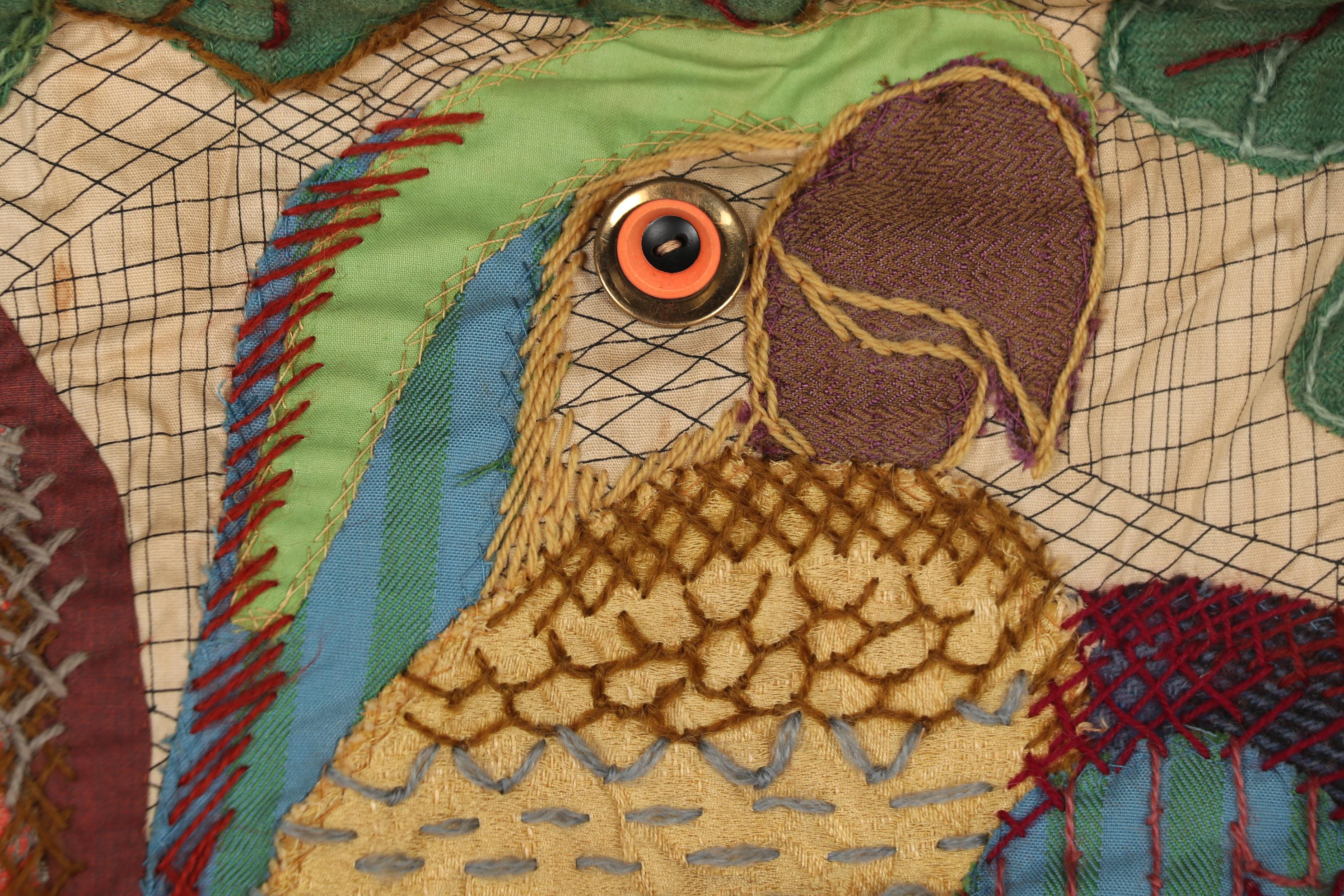 Martha Mood Appliqué Stitchery "Parrots" with Illustrated Art Books