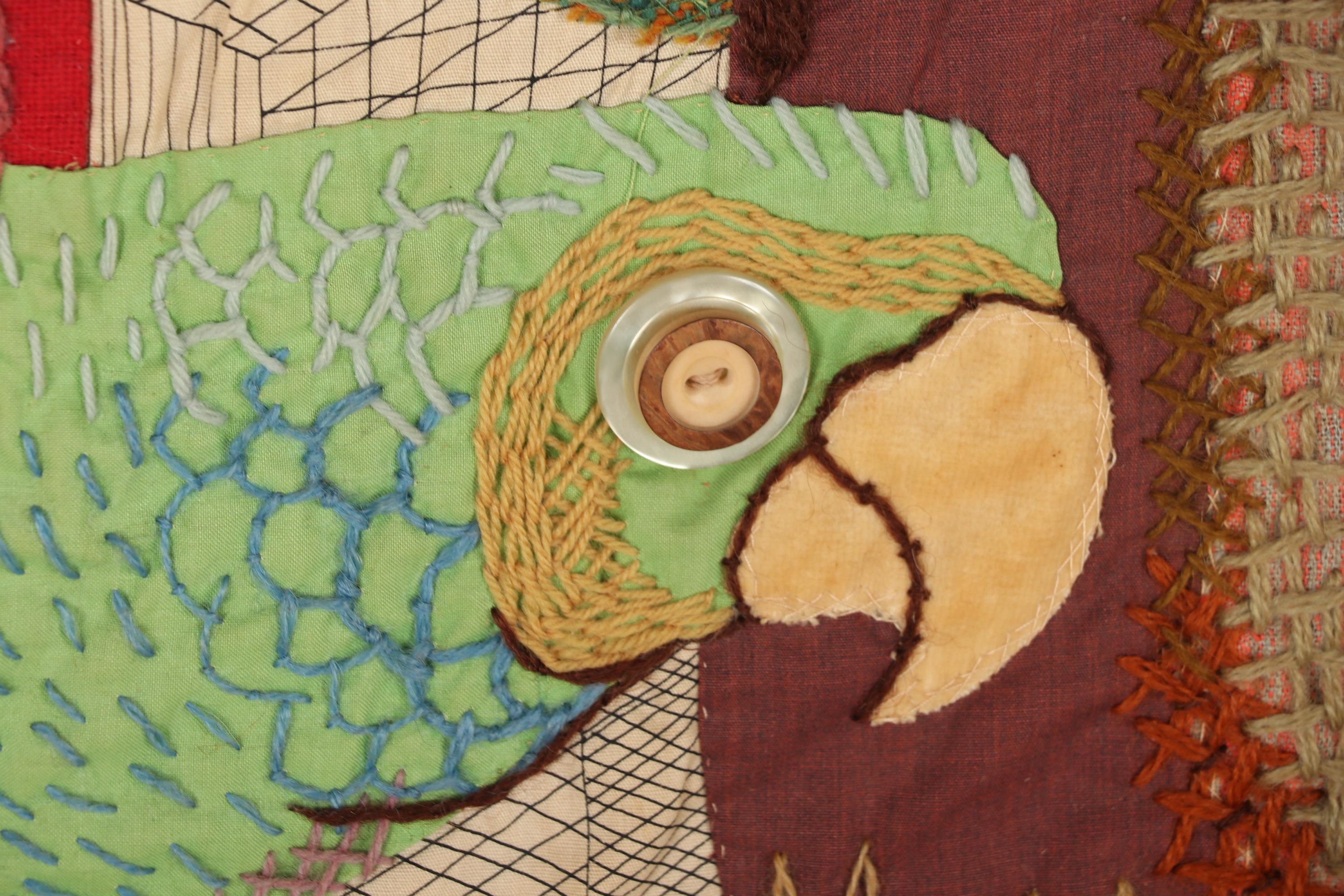 Martha Mood Appliqué Stitchery "Parrots" with Illustrated Art Books