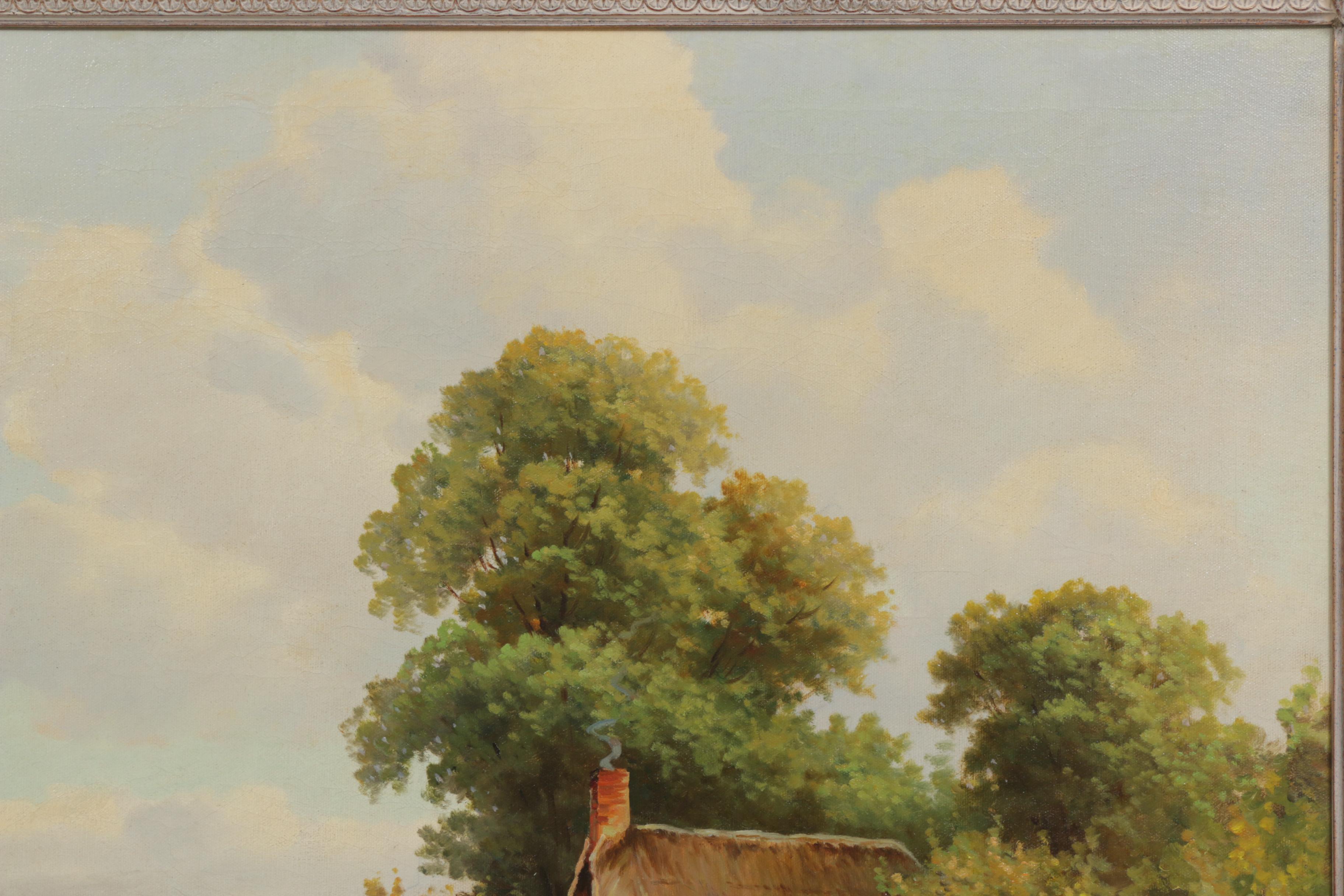 Augustus Spencer Oil Painting "An Essex Cottage"