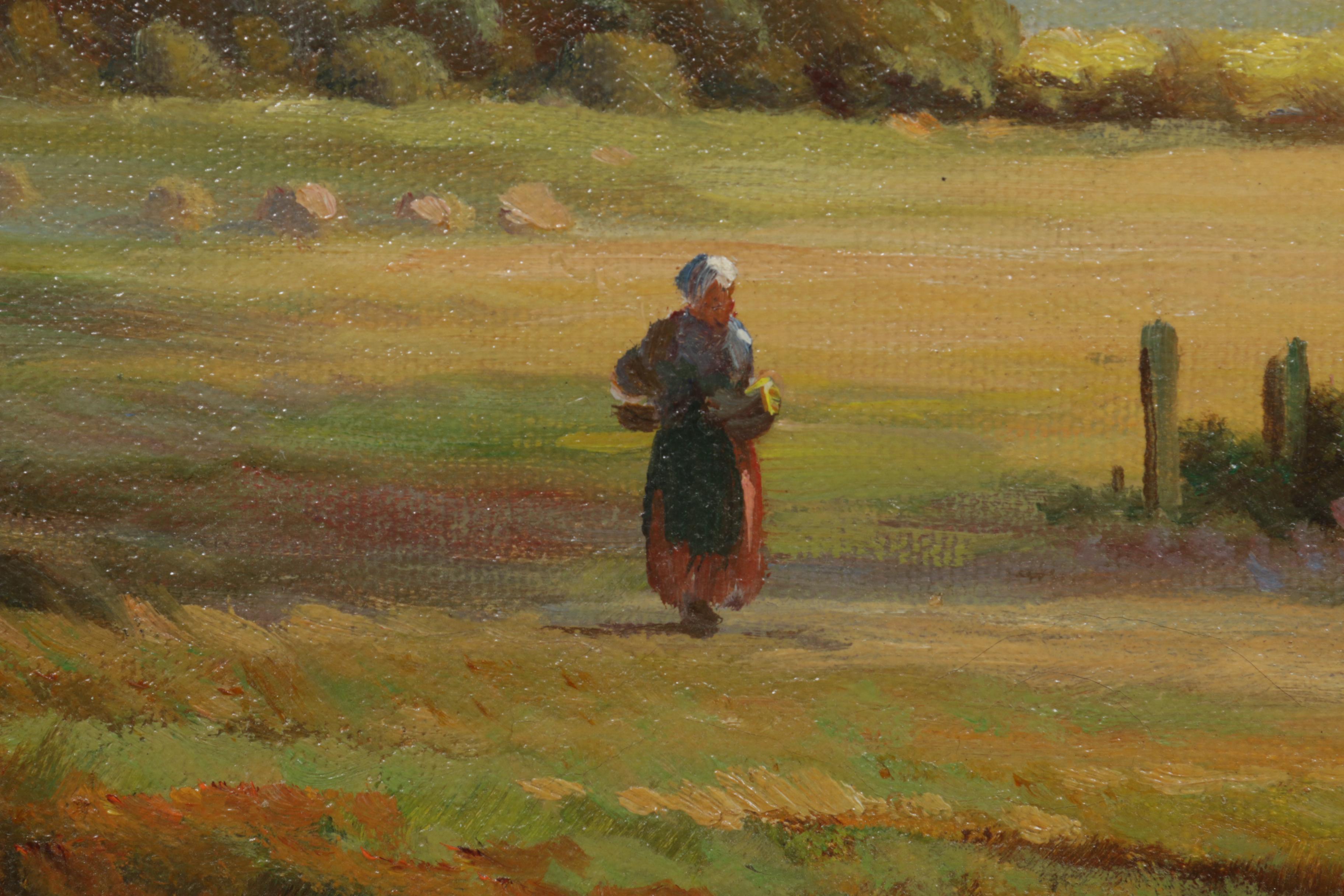 Augustus Spencer Oil Painting "An Essex Cottage"