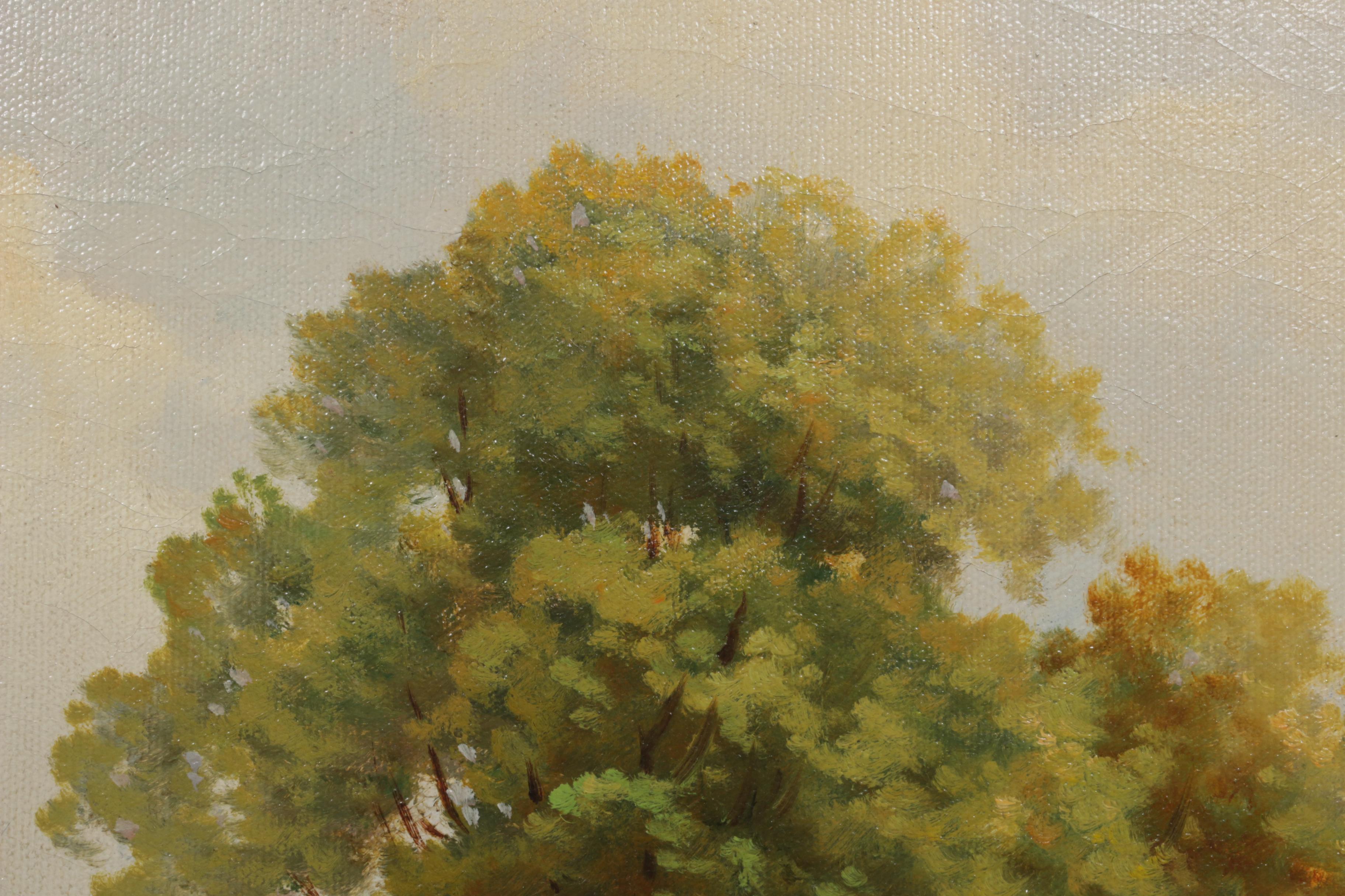 Augustus Spencer Oil Painting "An Essex Cottage"