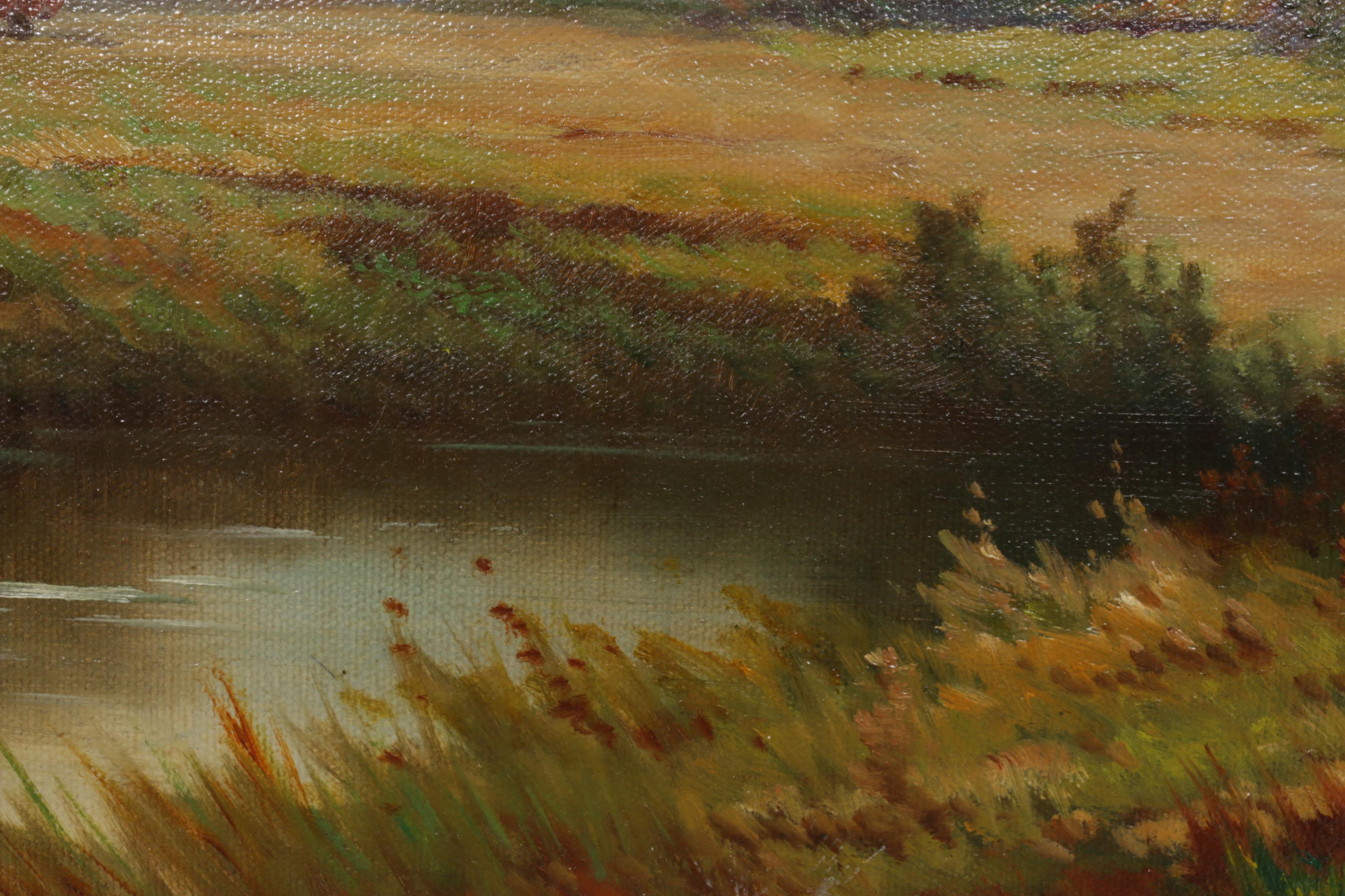 Augustus Spencer Oil Painting "An Essex Cottage"