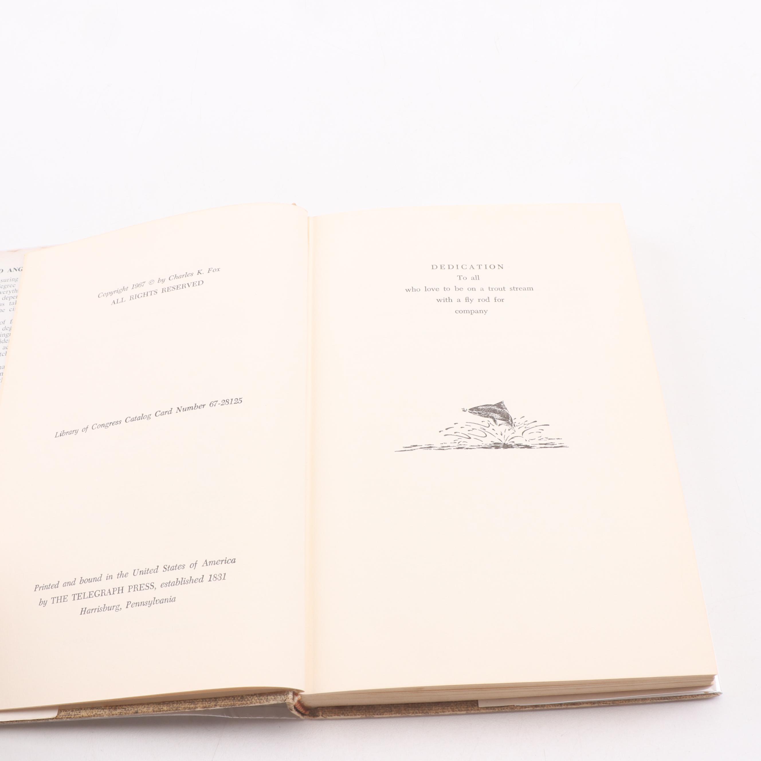 Signed Limited Edition "Rising Trout" by Charles K. Fox, 1967