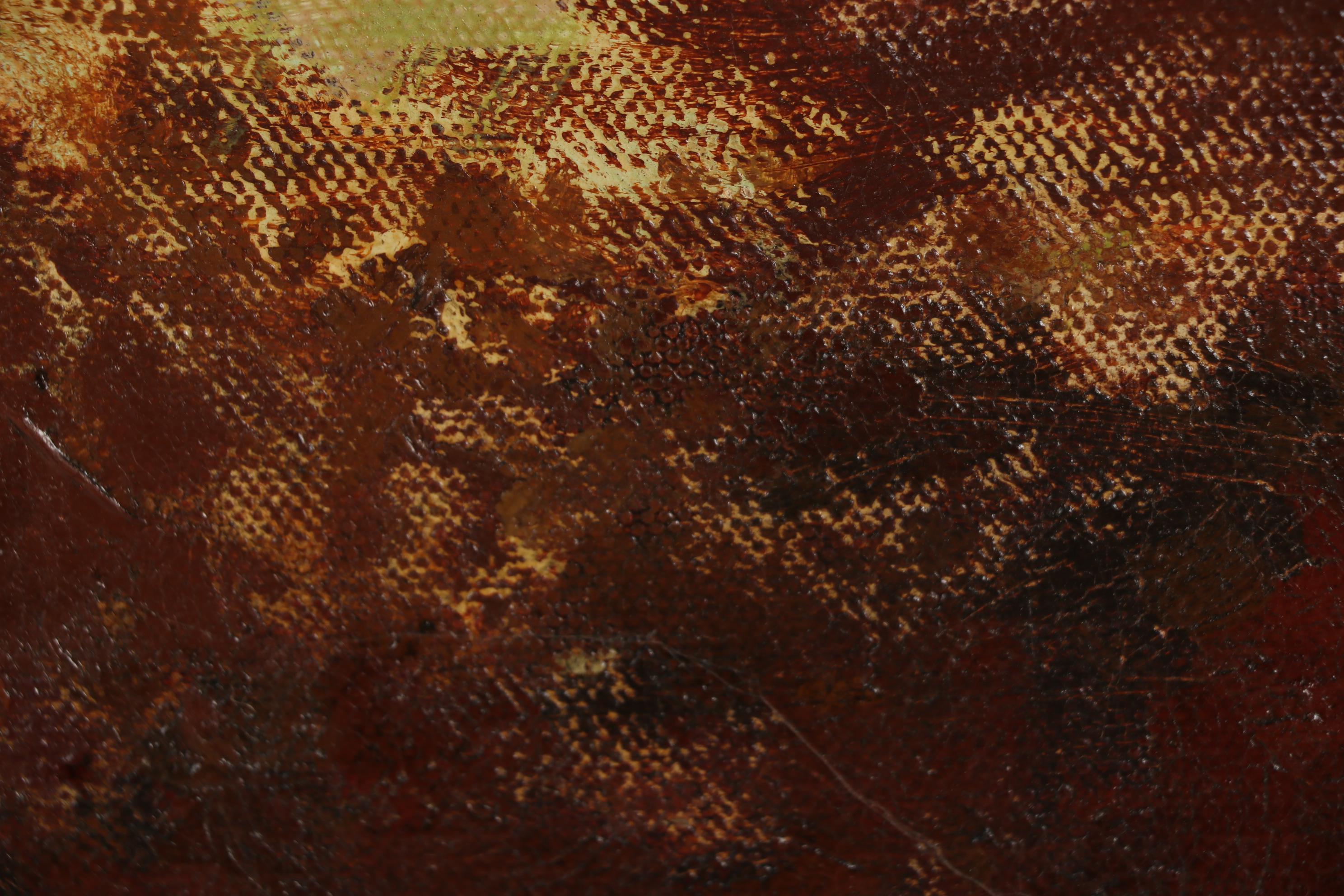 Richard Whately West Monumental Oil Painting "Falls of Clyde"