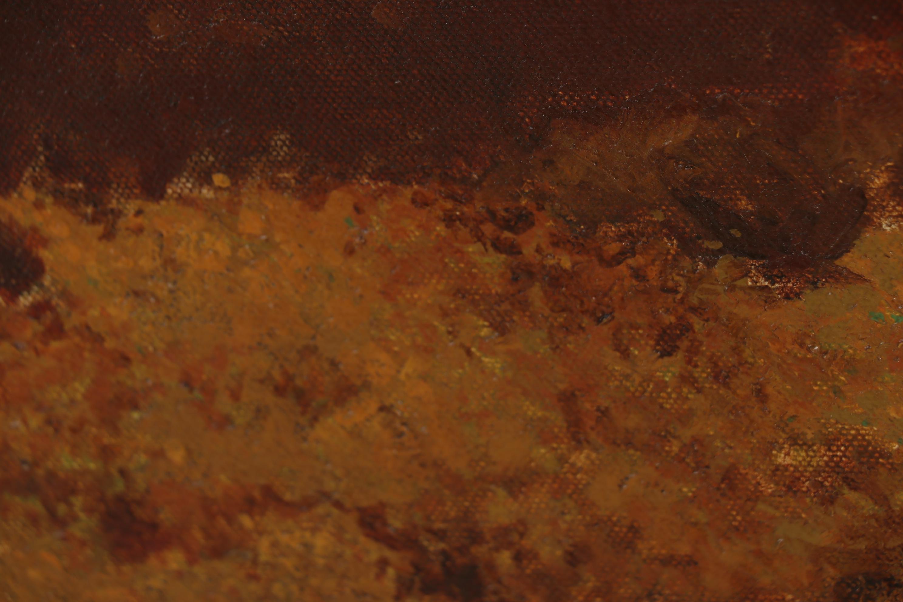 Richard Whately West Monumental Oil Painting "Falls of Clyde"