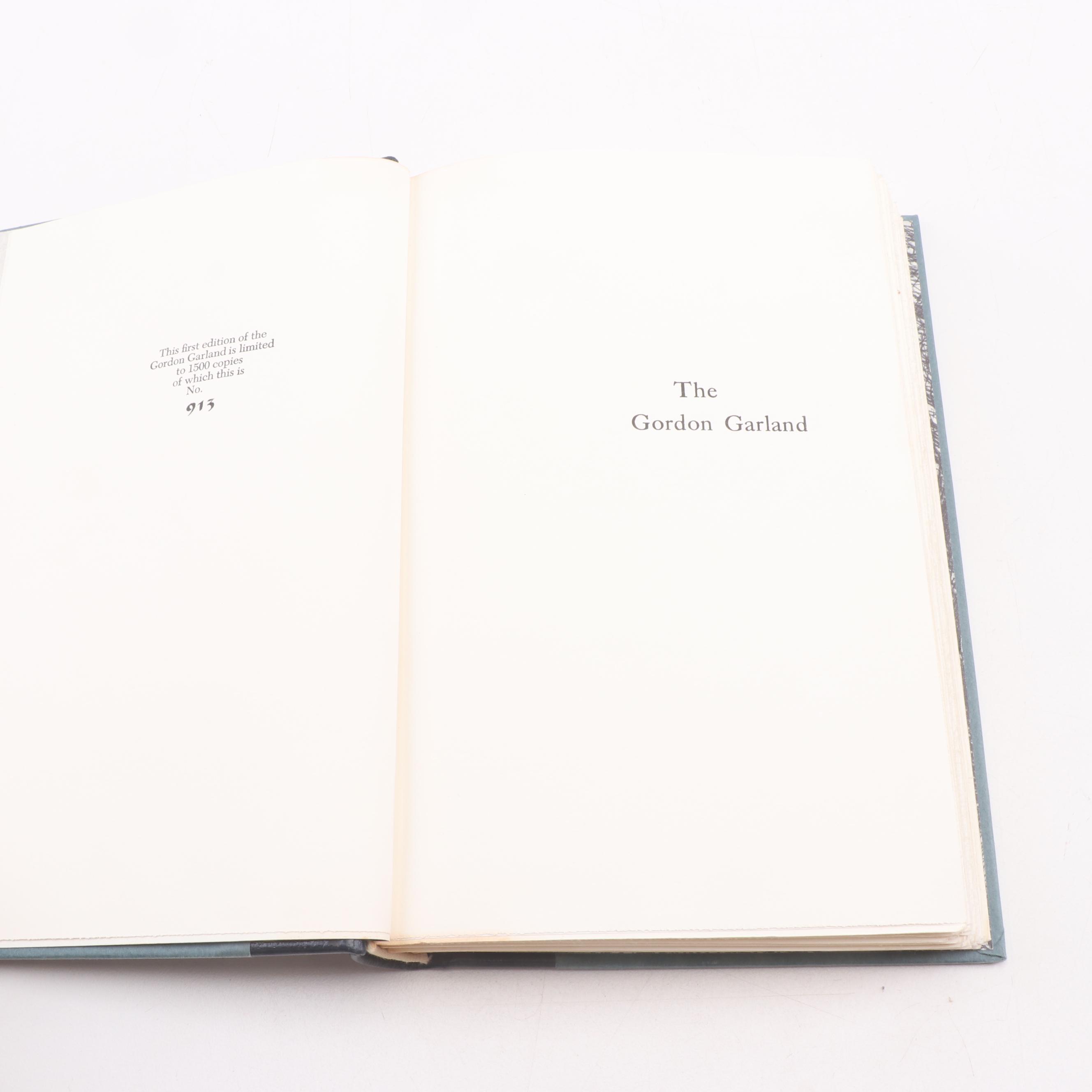 First Edition Numbered "The Gordon Garland," Edited by Arnold Gingrich, 1965