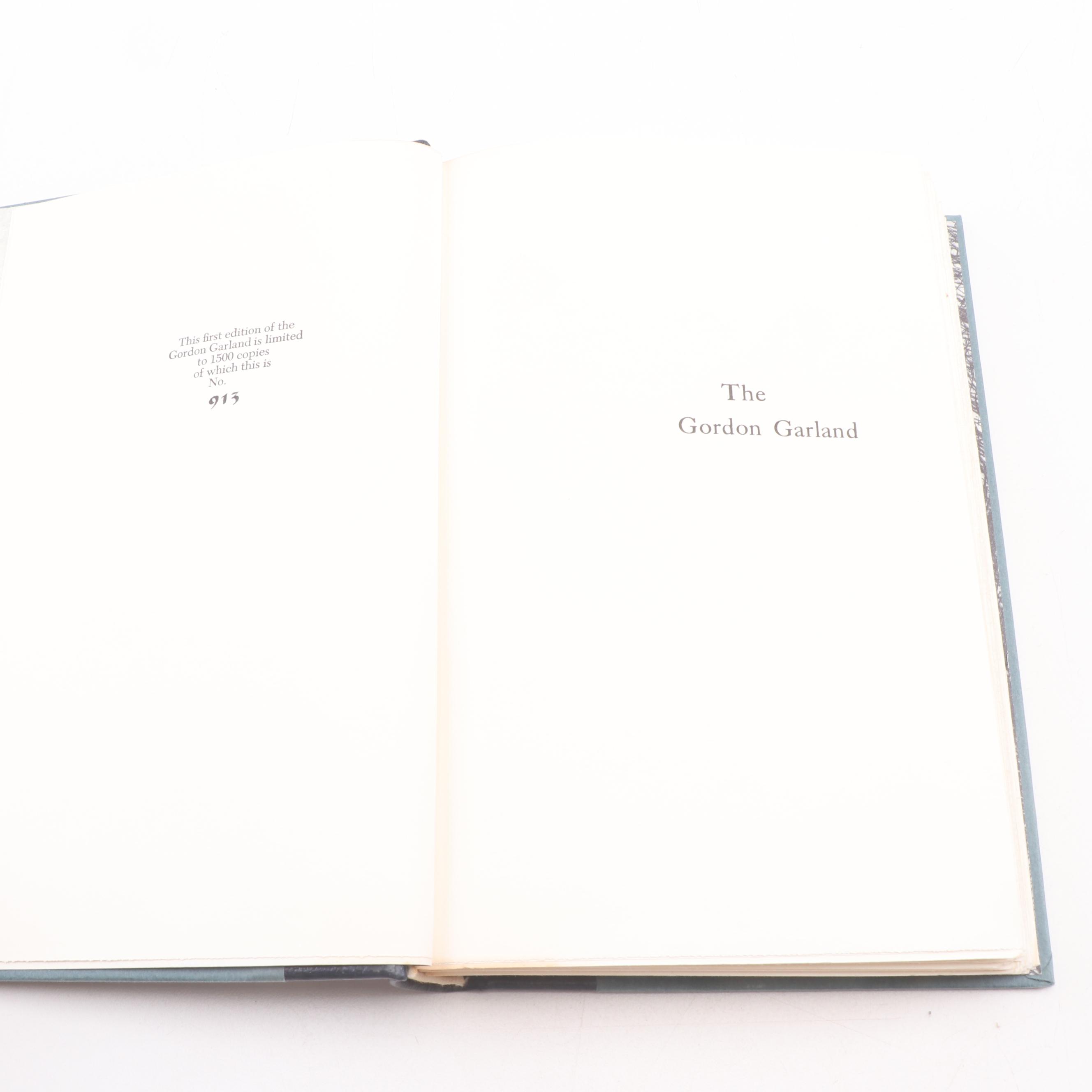 First Edition Numbered "The Gordon Garland," Edited by Arnold Gingrich, 1965