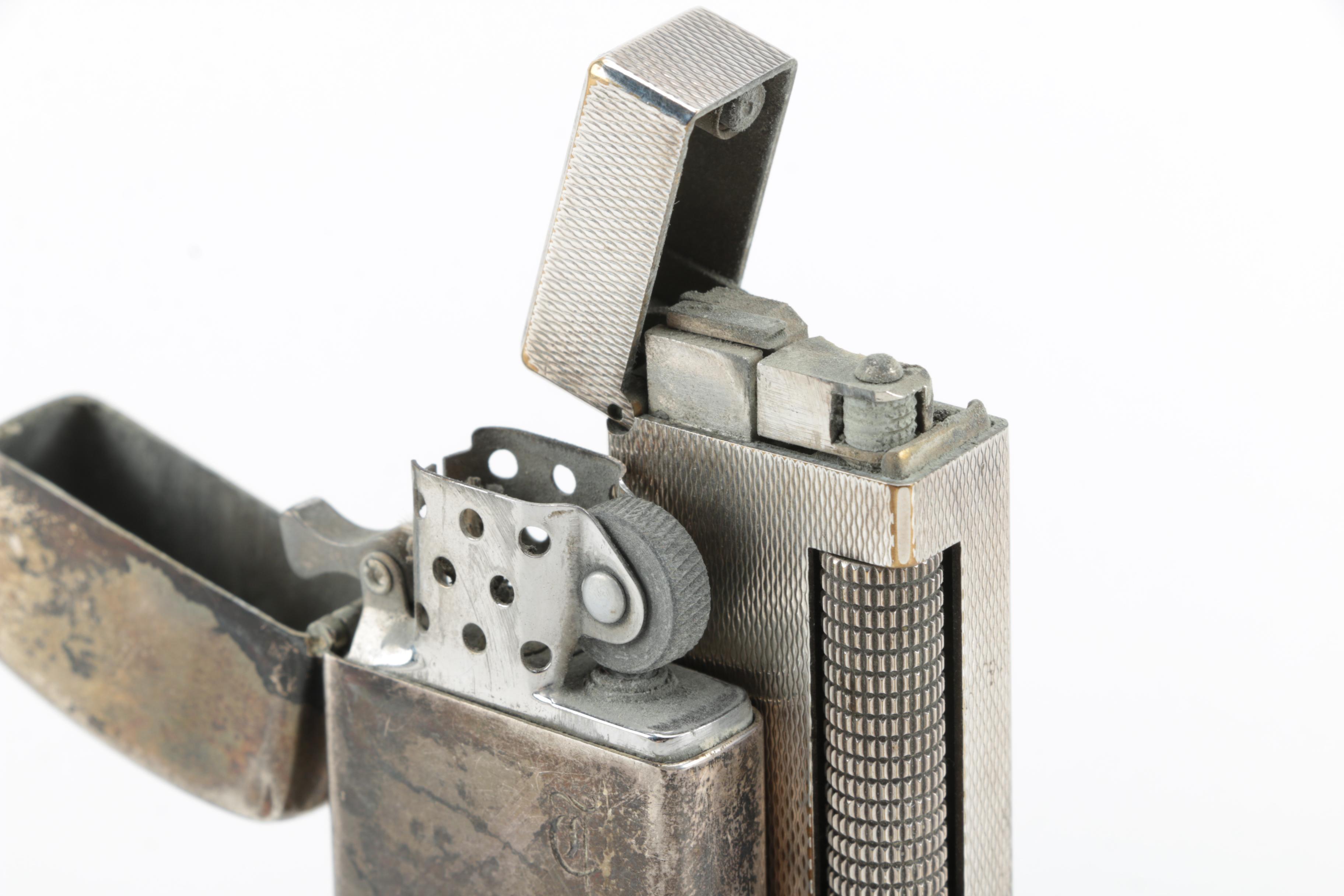 Dunhill "Rollagas" and Sterling Silver Zippo Lighters, Vintage