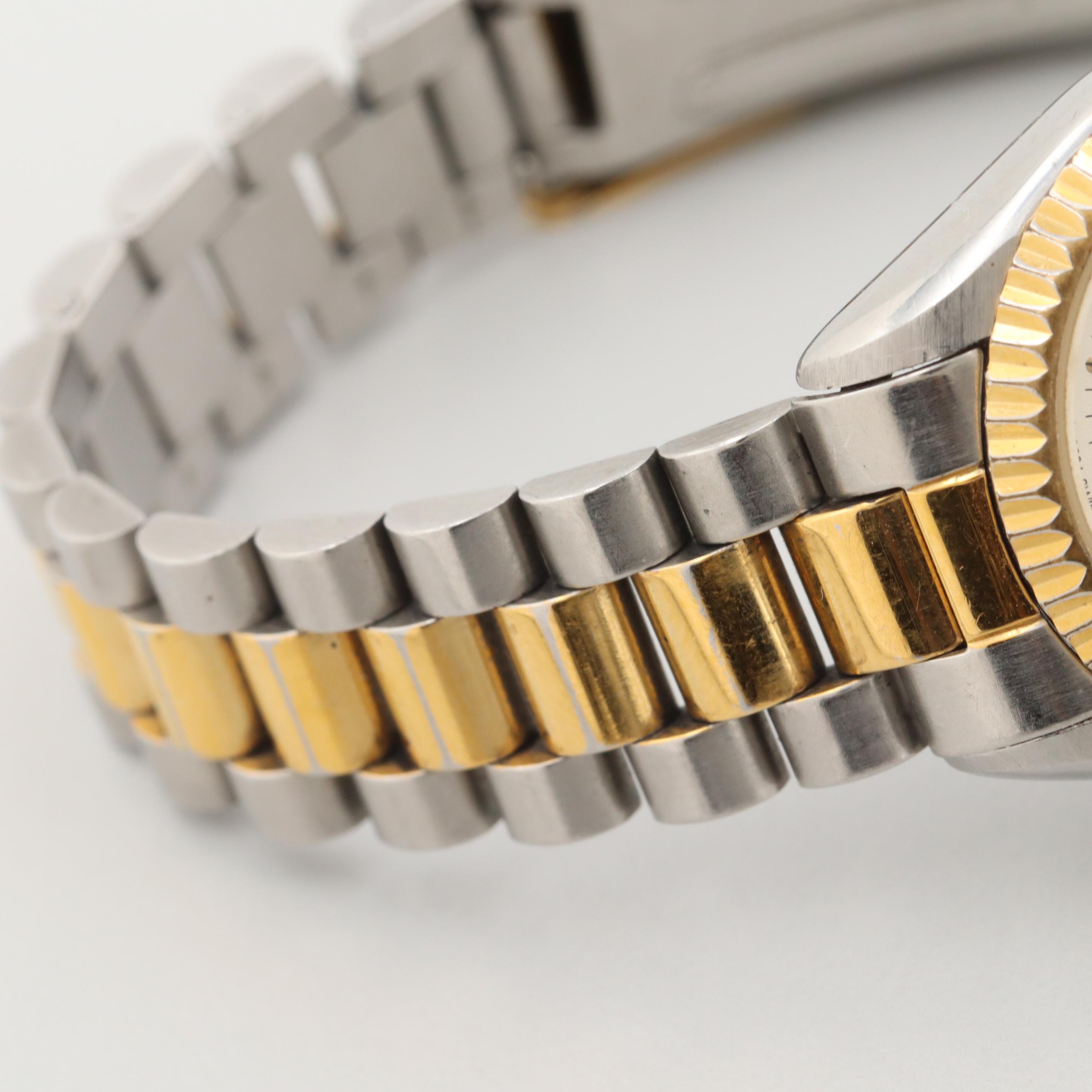 Wittnauer Two Tone Quartz Stainless Steel Watch With Date Window