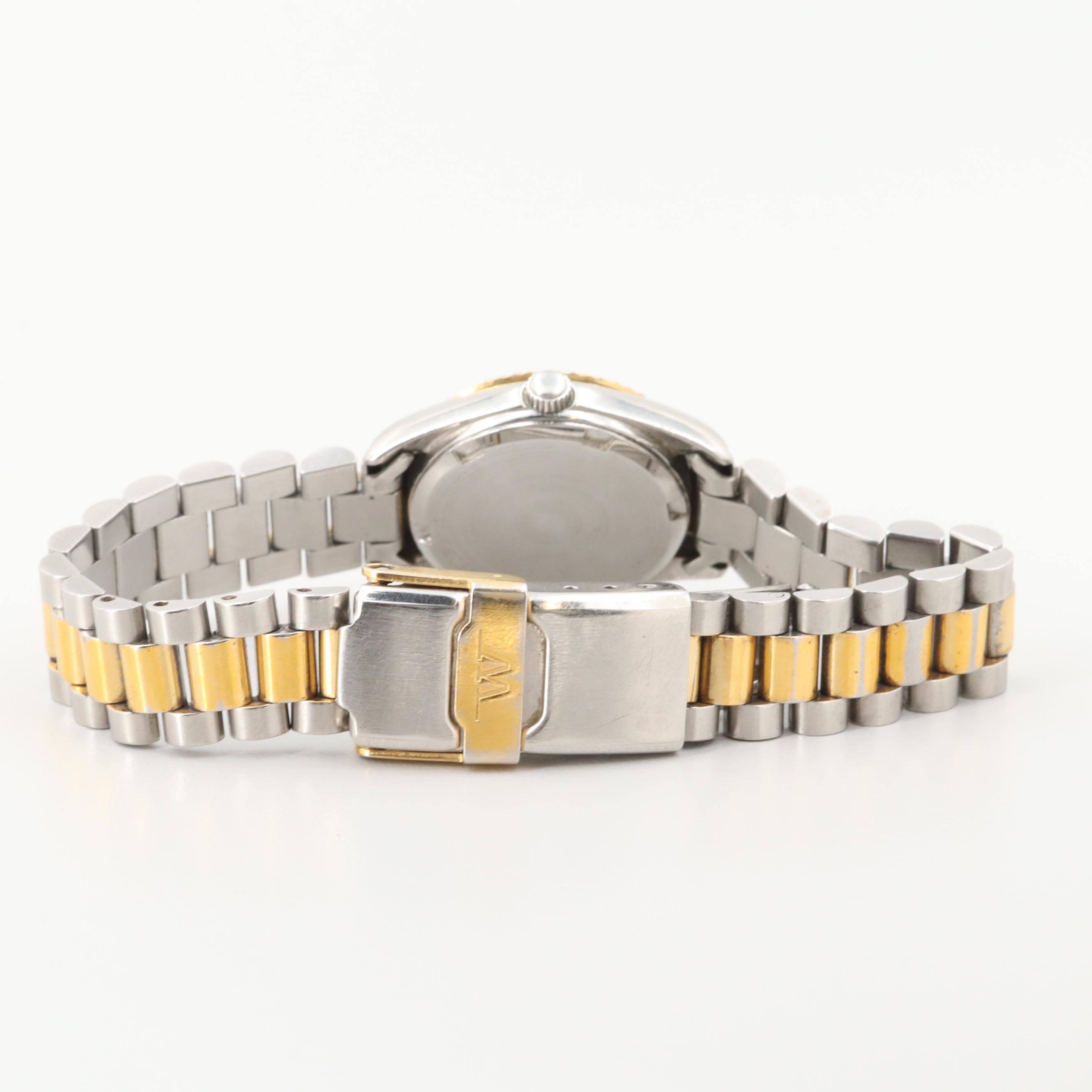 Wittnauer Two Tone Quartz Stainless Steel Watch With Date Window