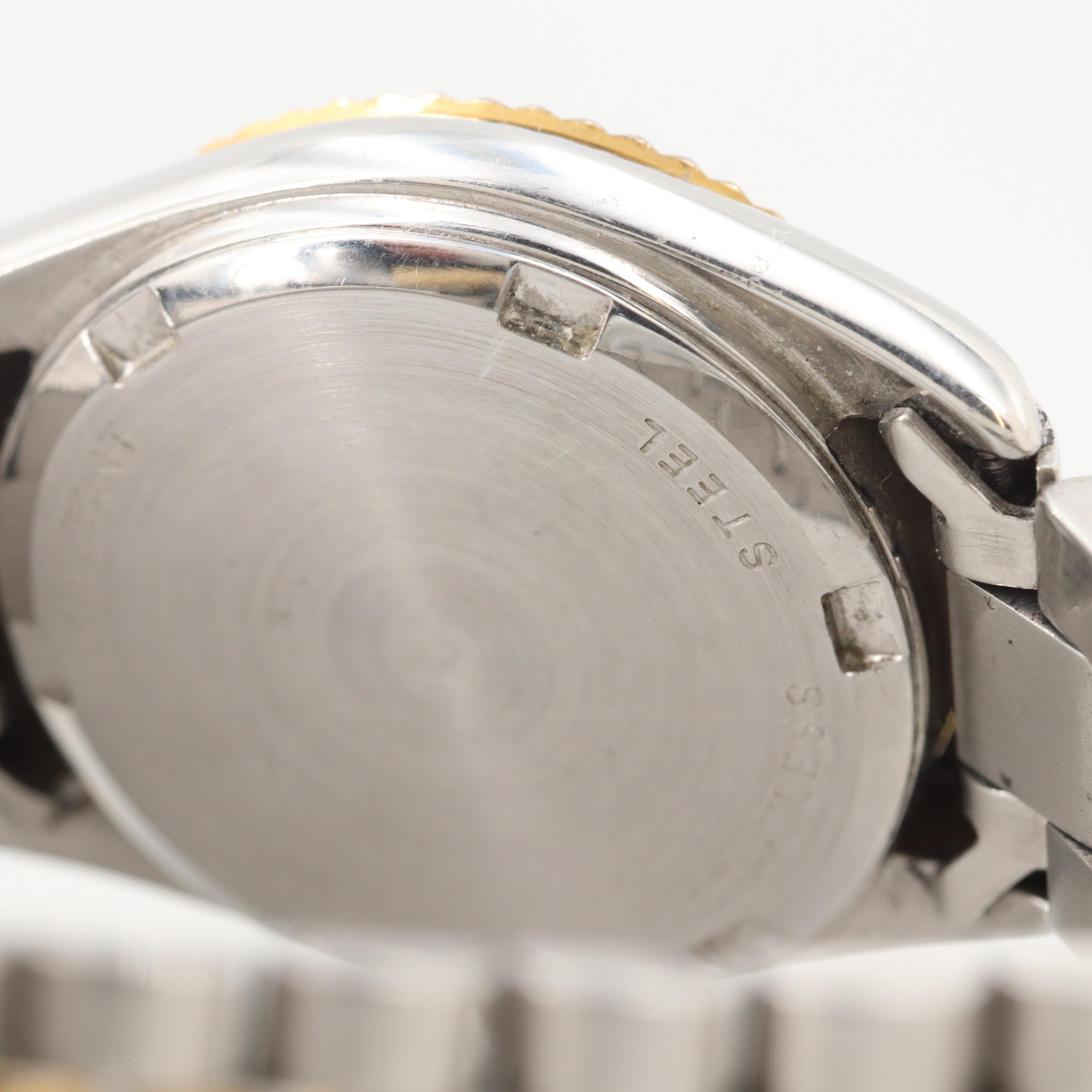 Wittnauer Two Tone Quartz Stainless Steel Watch With Date Window