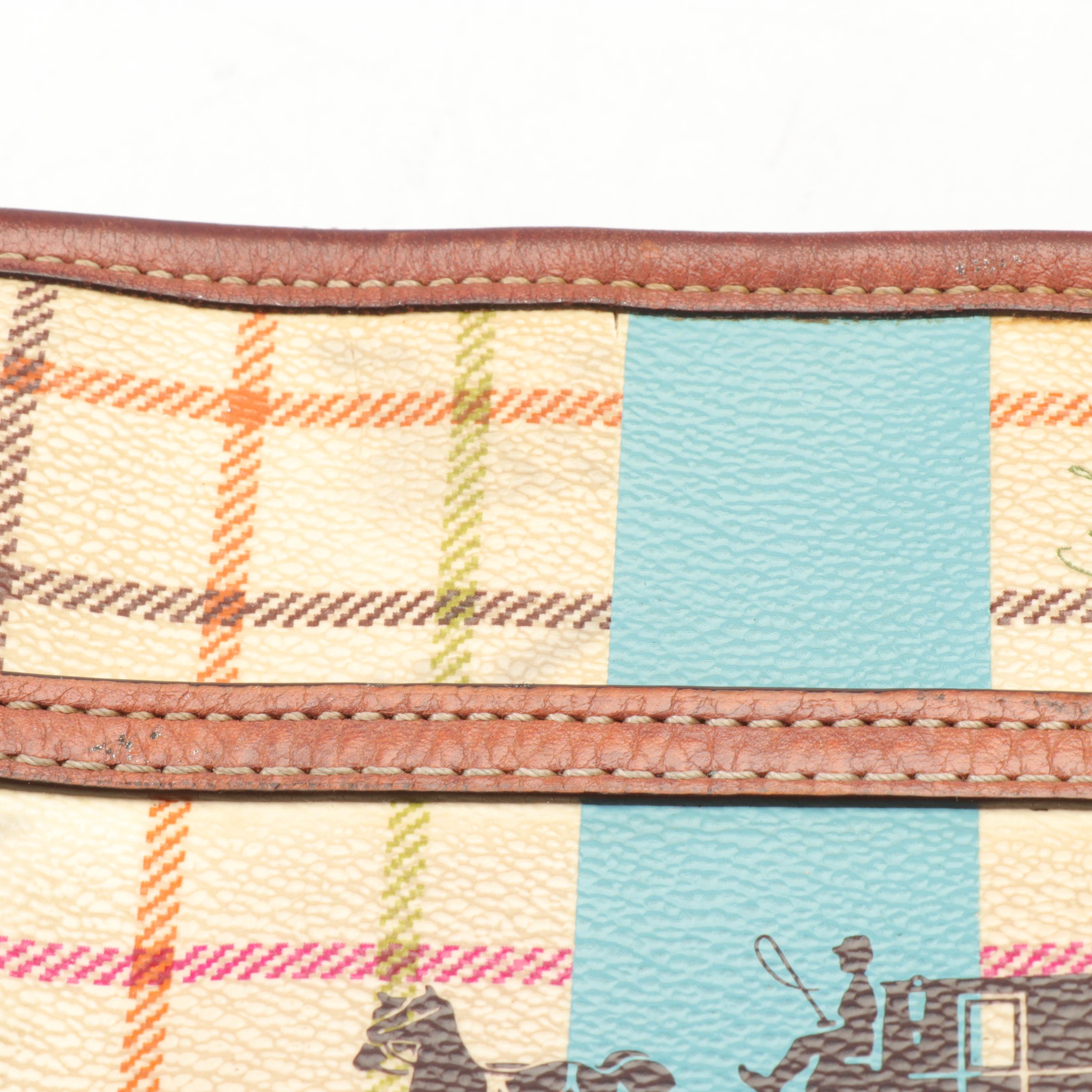 Coach Heritage Stripe Tattersall Swingpack