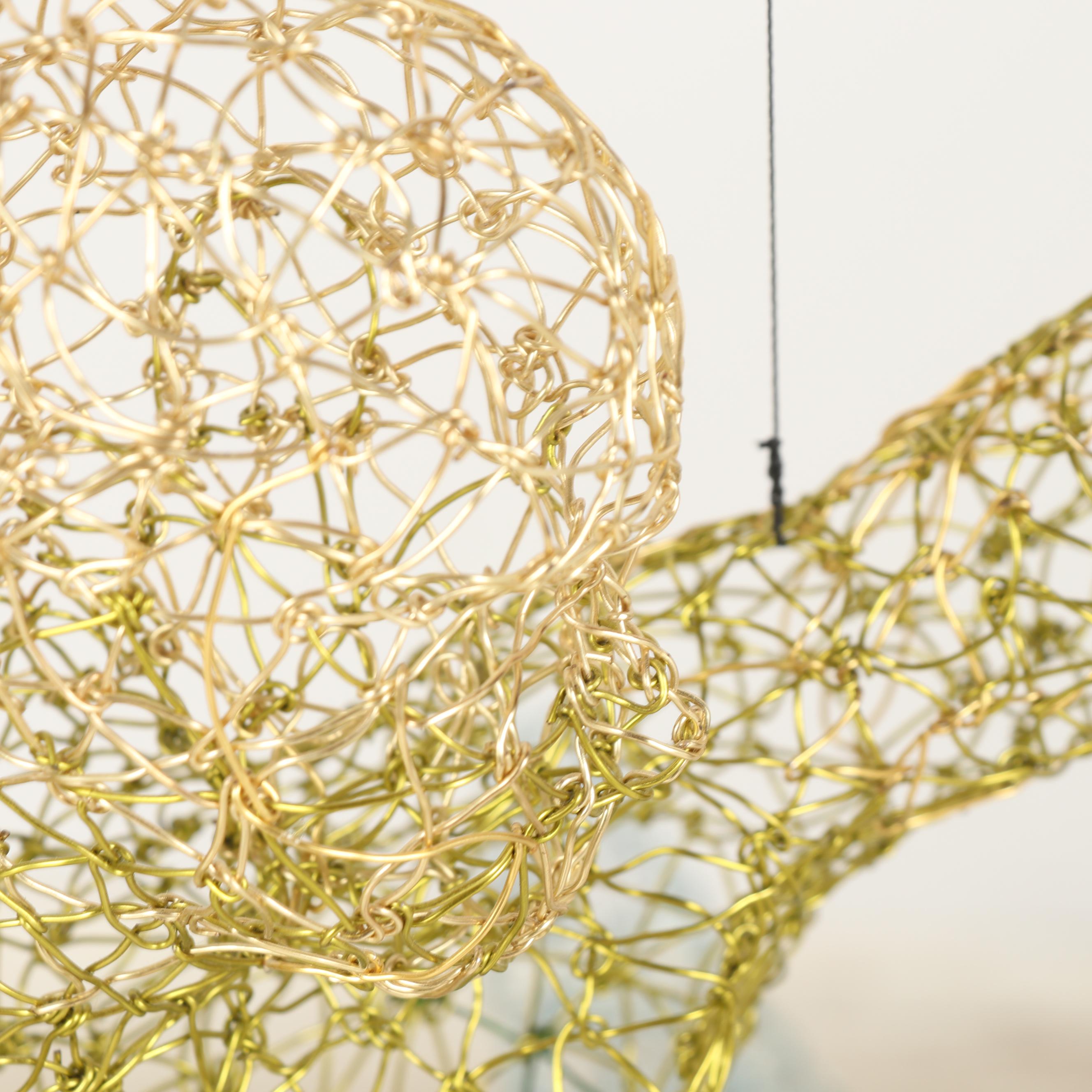 Michael Gard Modernist Wire Sculpture of Dancers