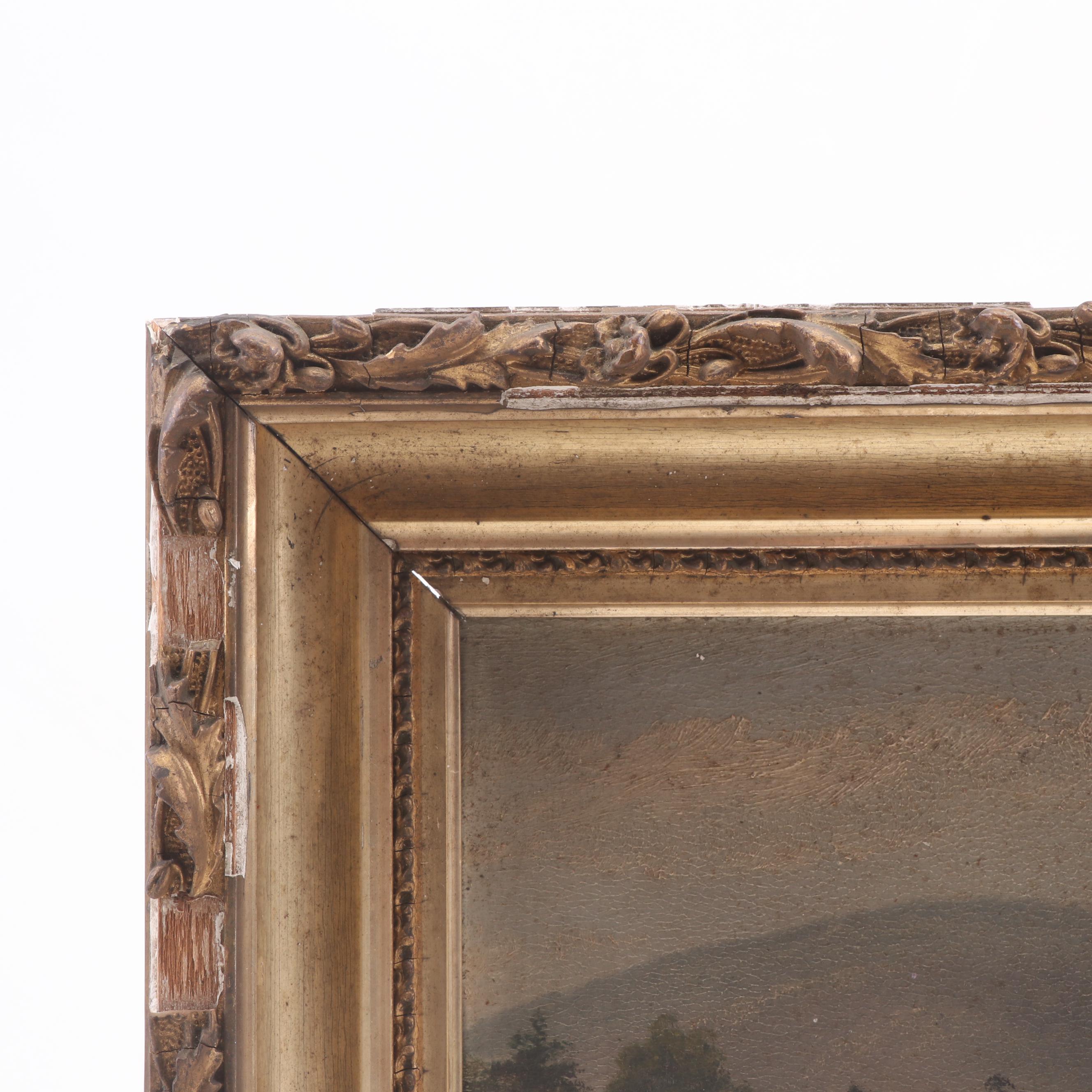 J. Salvea Coastal Landscape Oil Painting