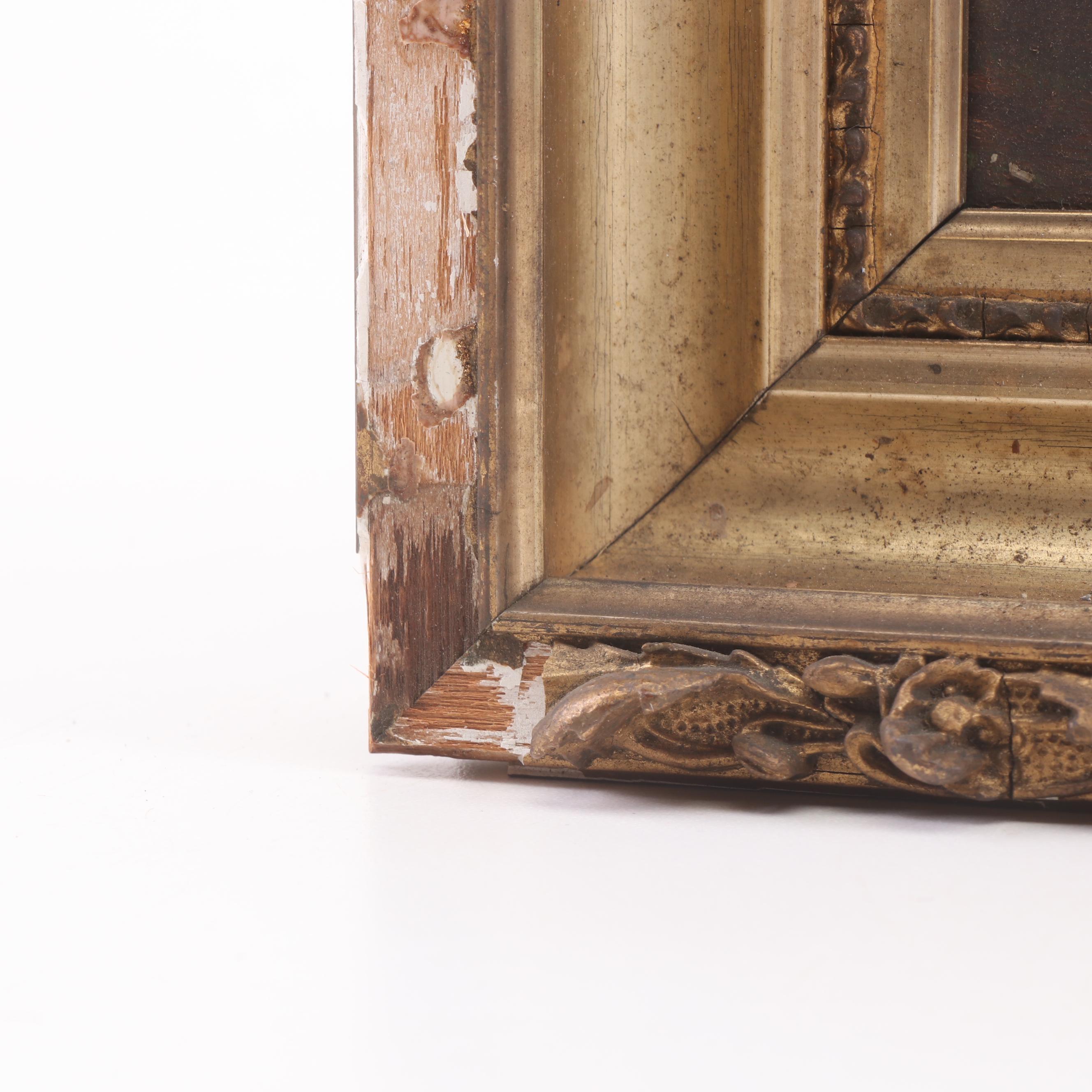 J. Salvea Coastal Landscape Oil Painting