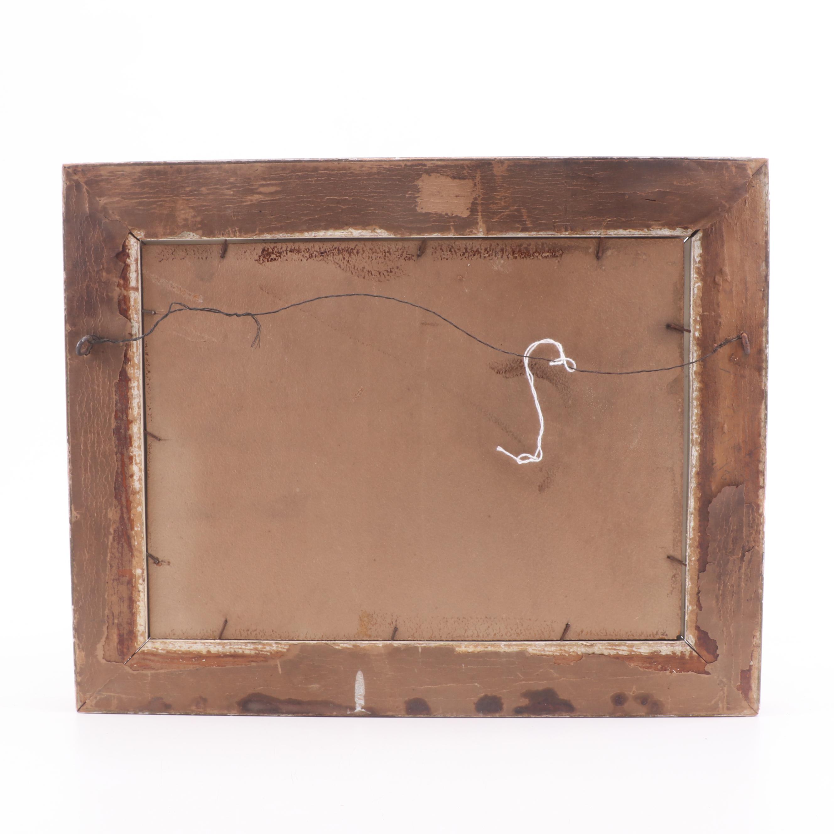 J. Salvea Coastal Landscape Oil Painting