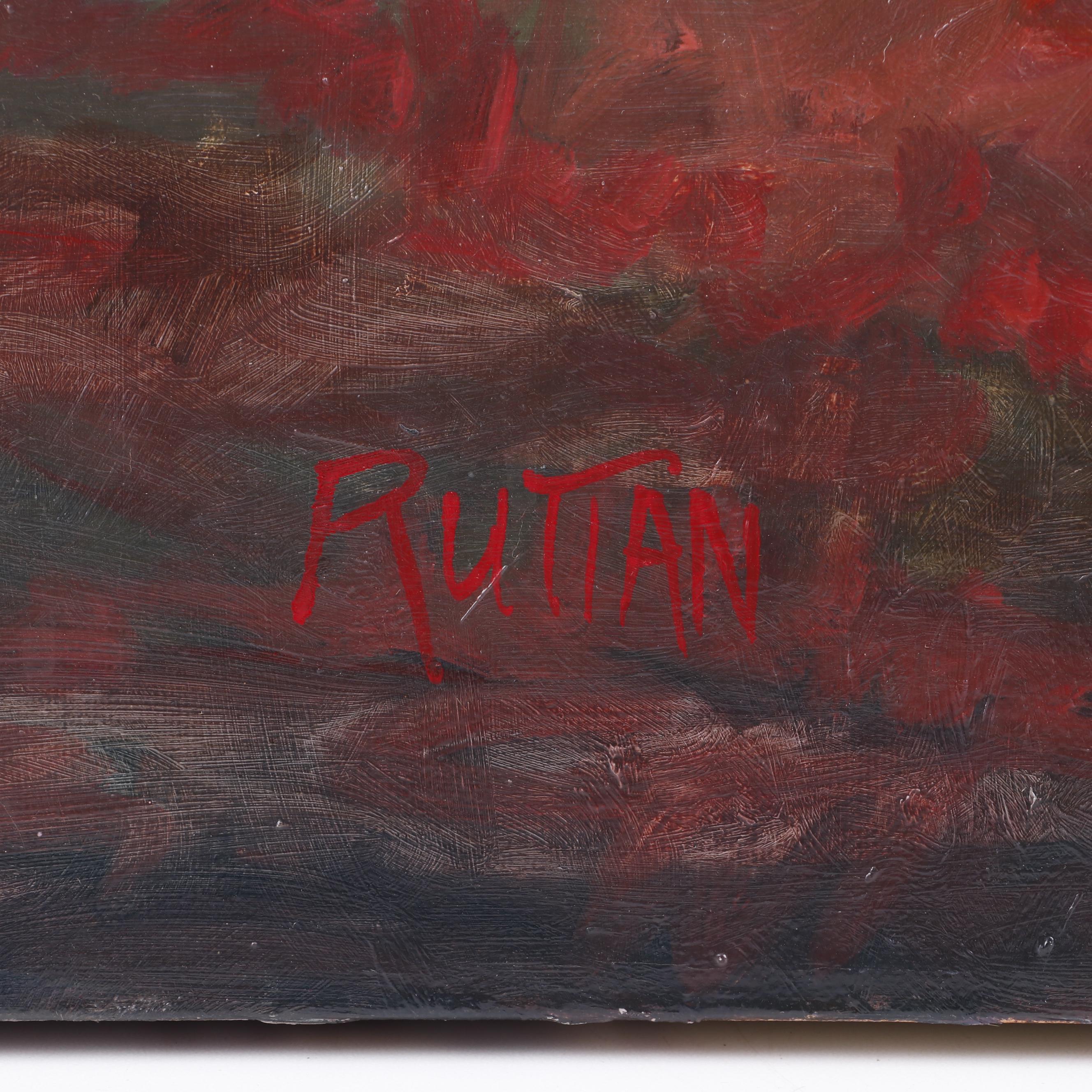 Ann Ruttan Oil Painting "Red Clover, Red Clover"