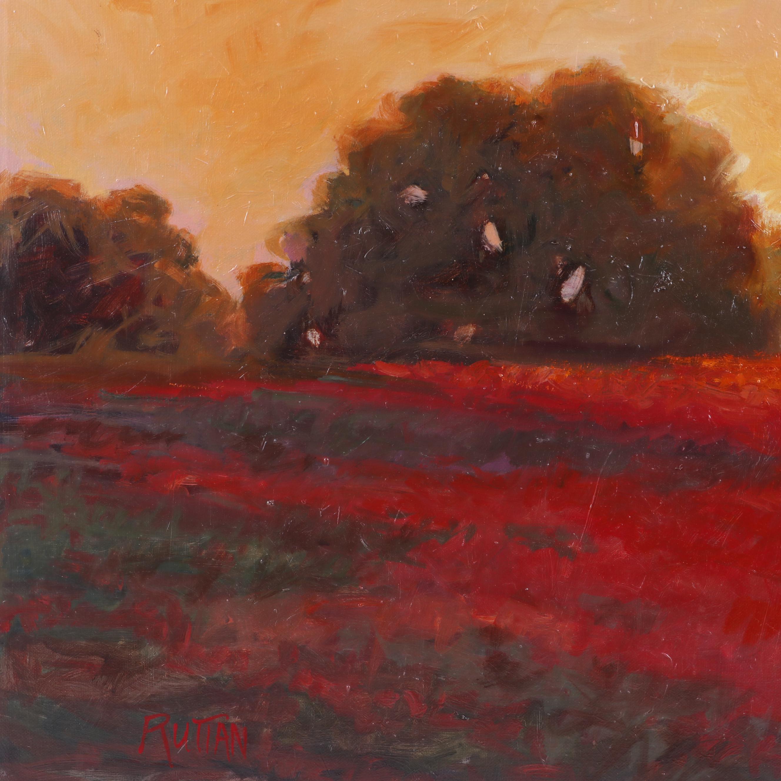 Ann Ruttan Oil Painting "Red Clover, Red Clover"