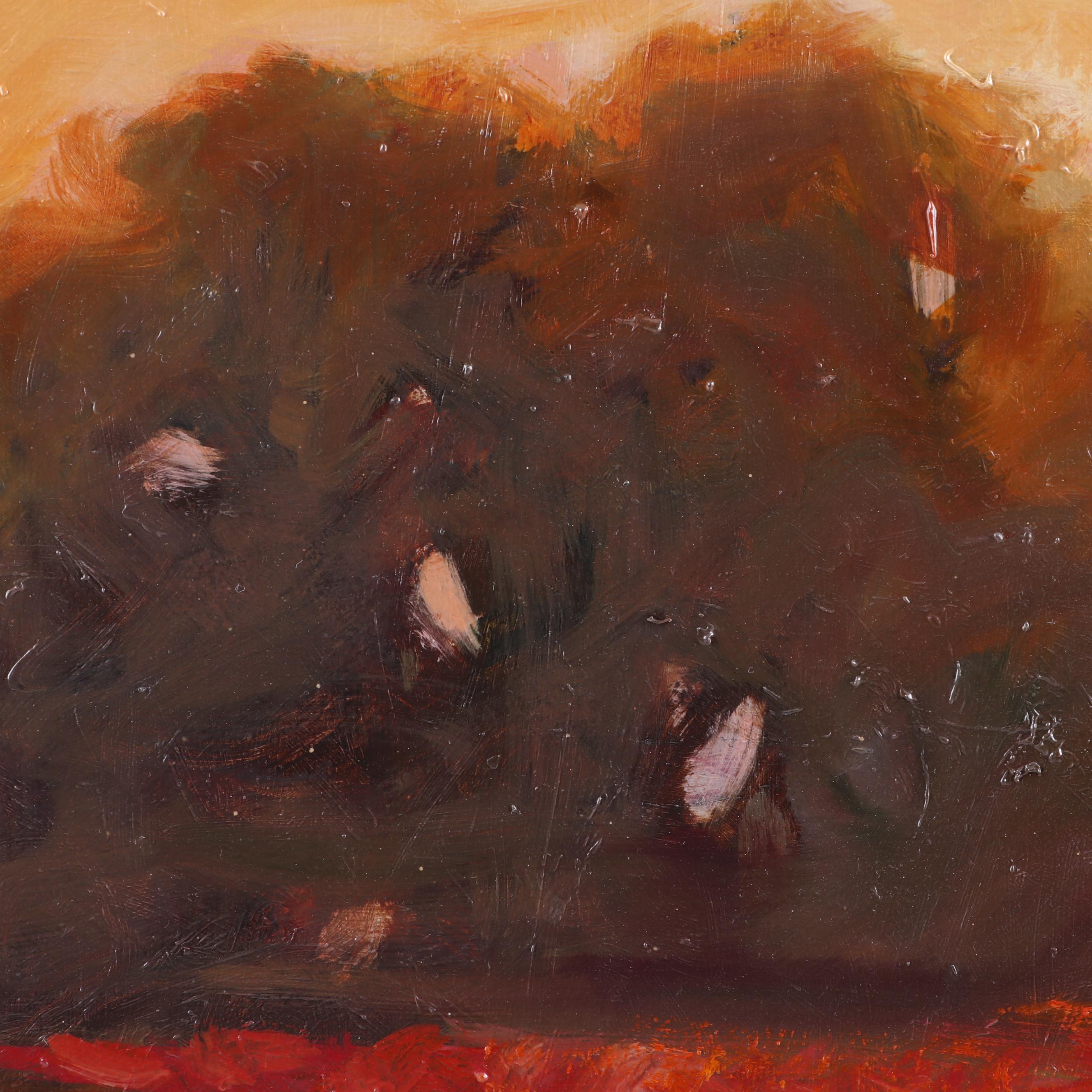 Ann Ruttan Oil Painting "Red Clover, Red Clover"