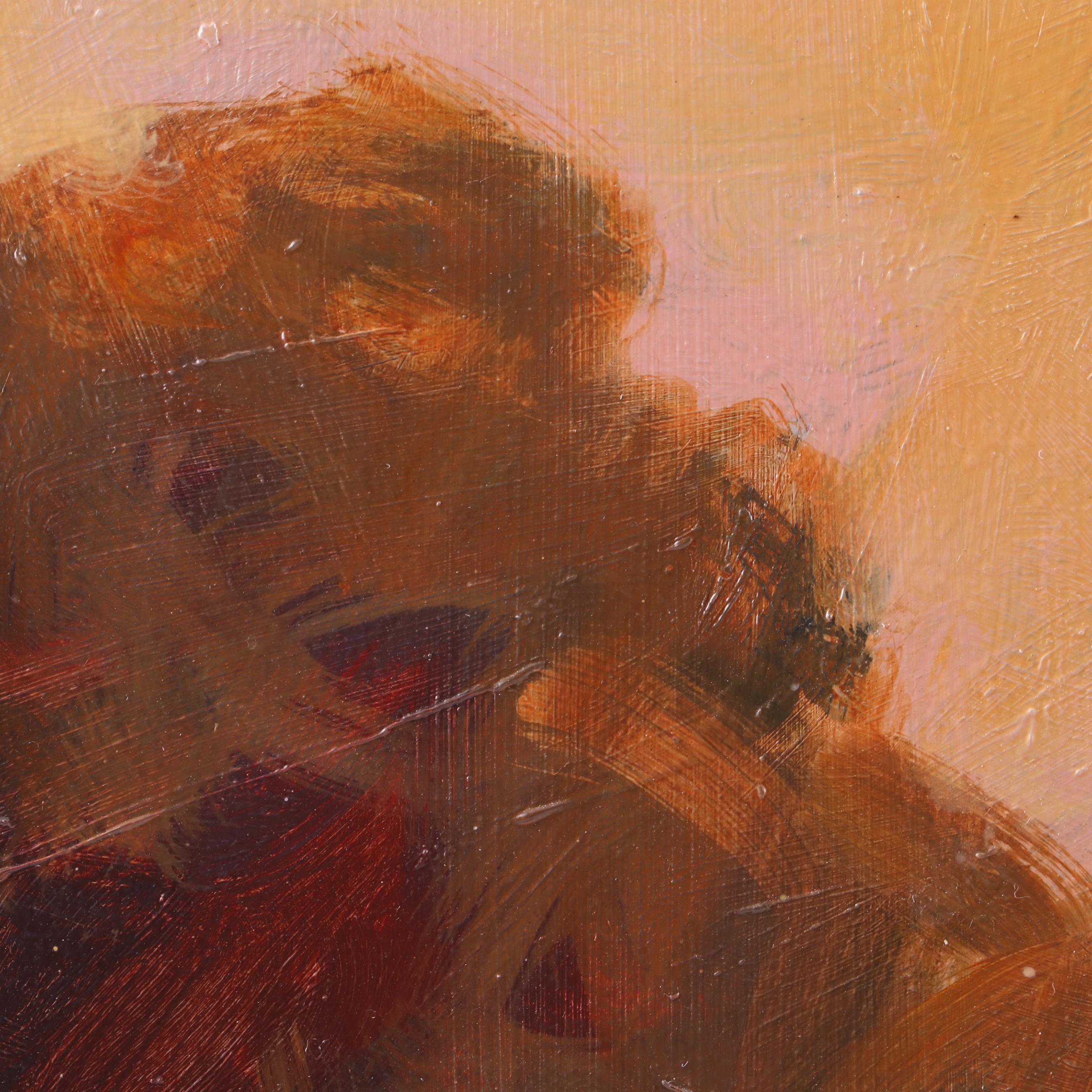 Ann Ruttan Oil Painting "Red Clover, Red Clover"