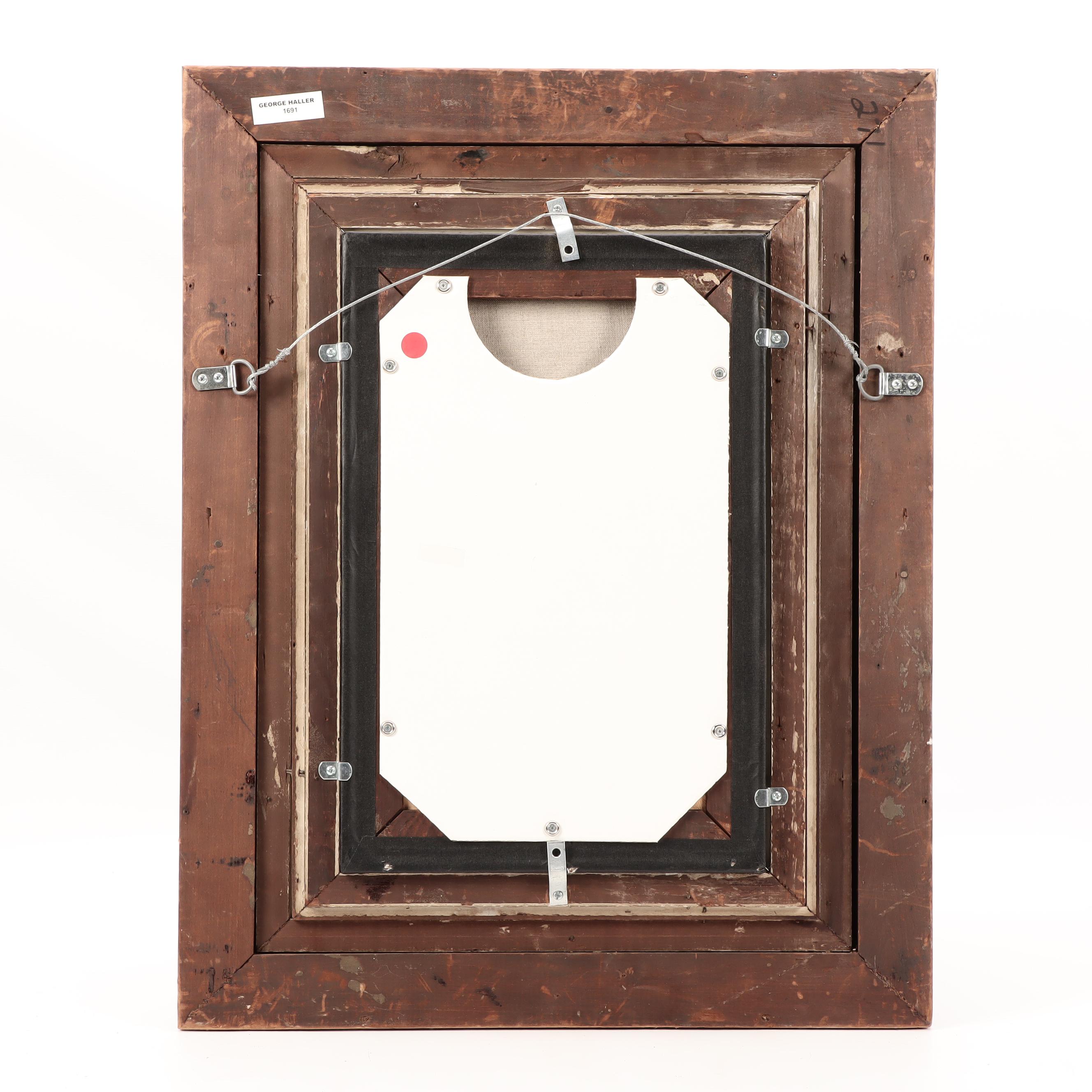 Rose Sobel Oil Painting of Chickens in Barnyard