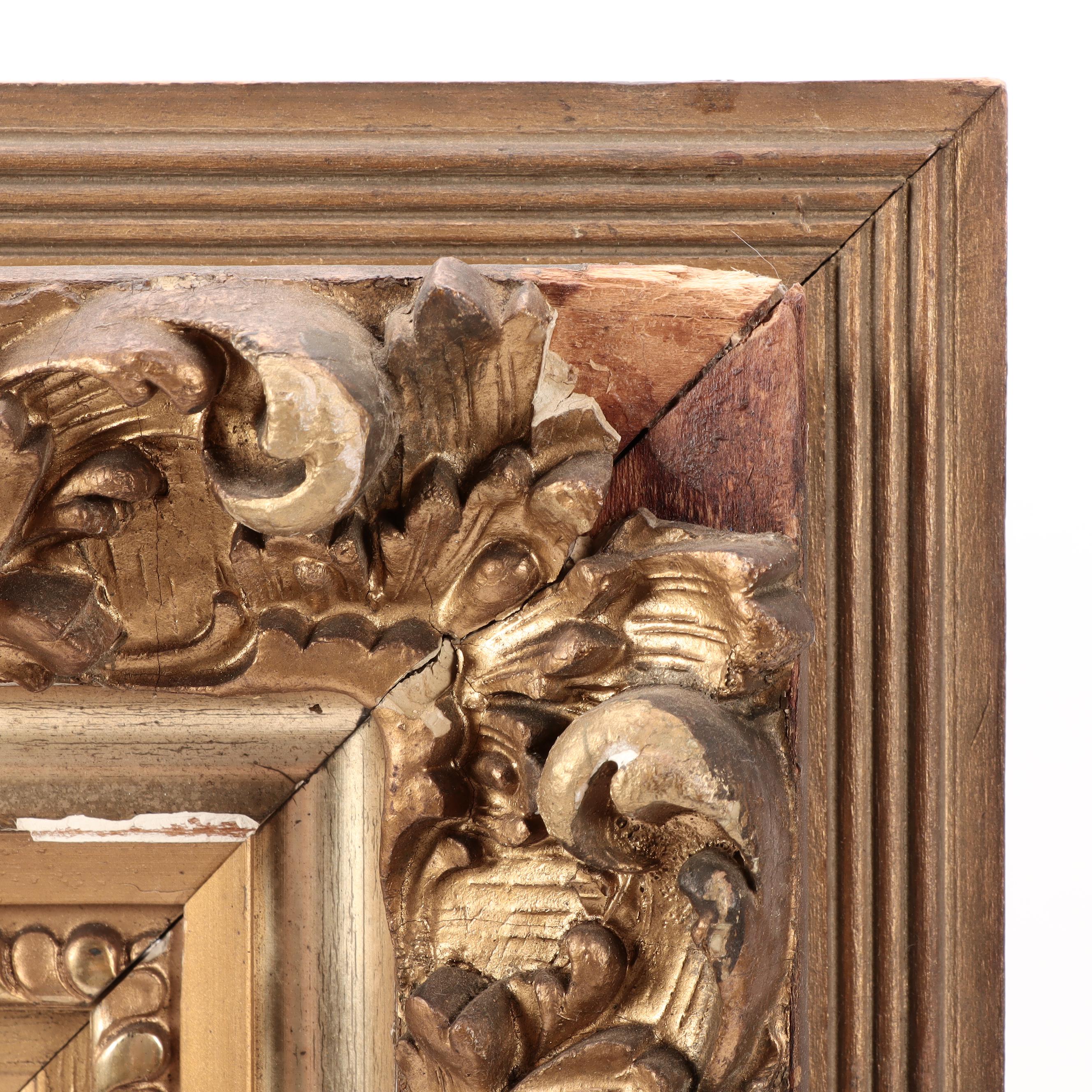 Rose Sobel Oil Painting of Chickens in Barnyard