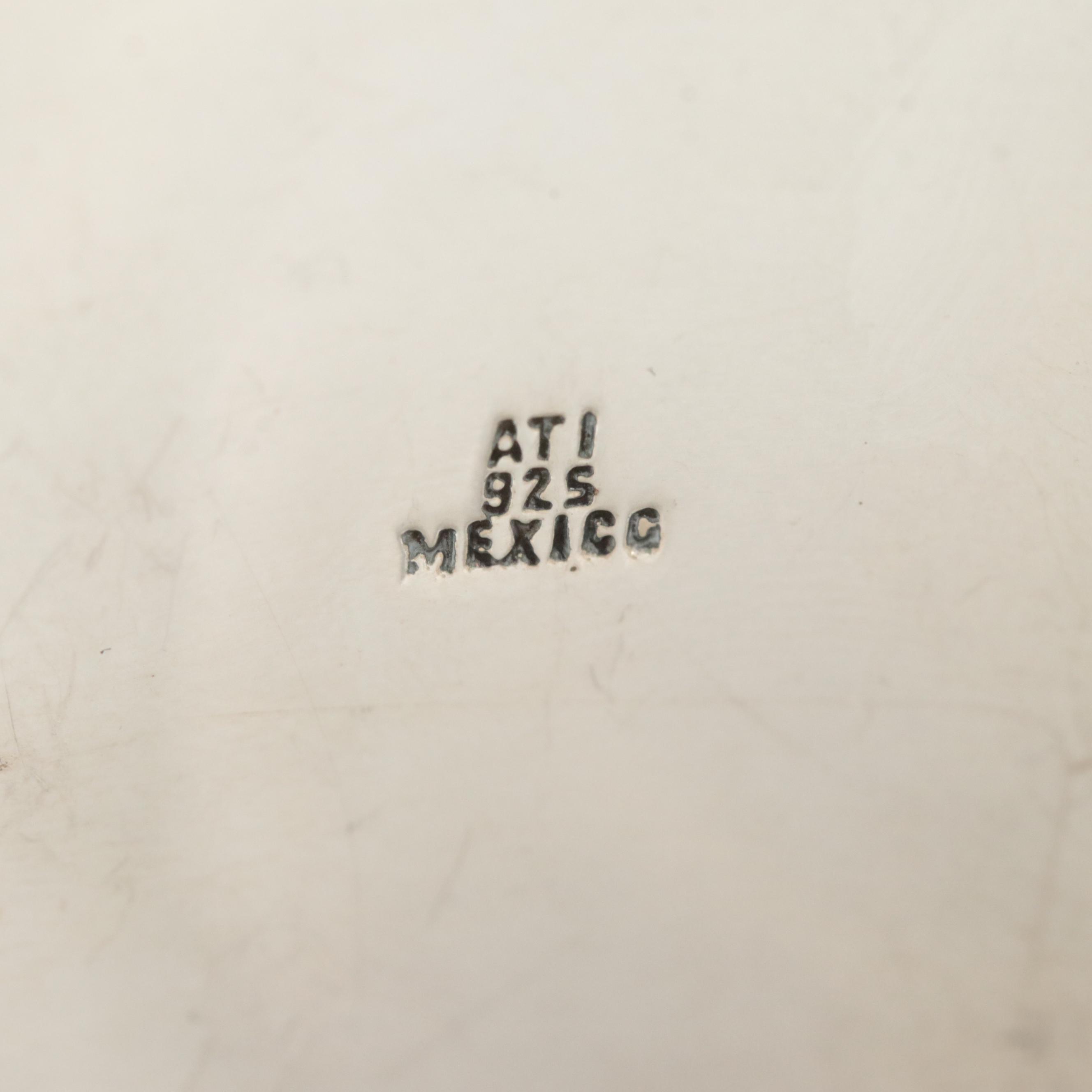 Sterling Silver Glass Cuff Bracelet