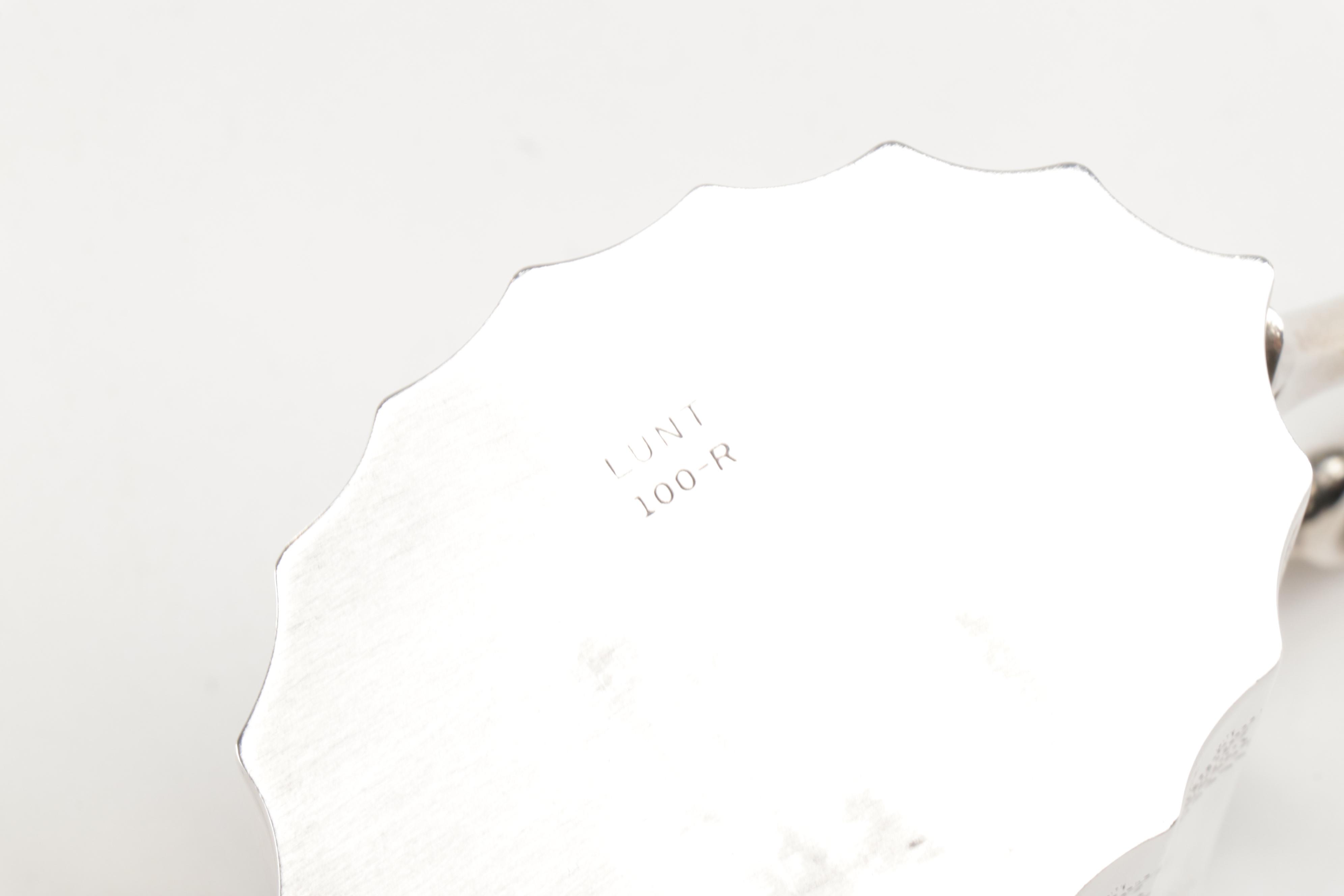 Lunt Silver Plate "Paul Revere" Tea Service and Candlesticks