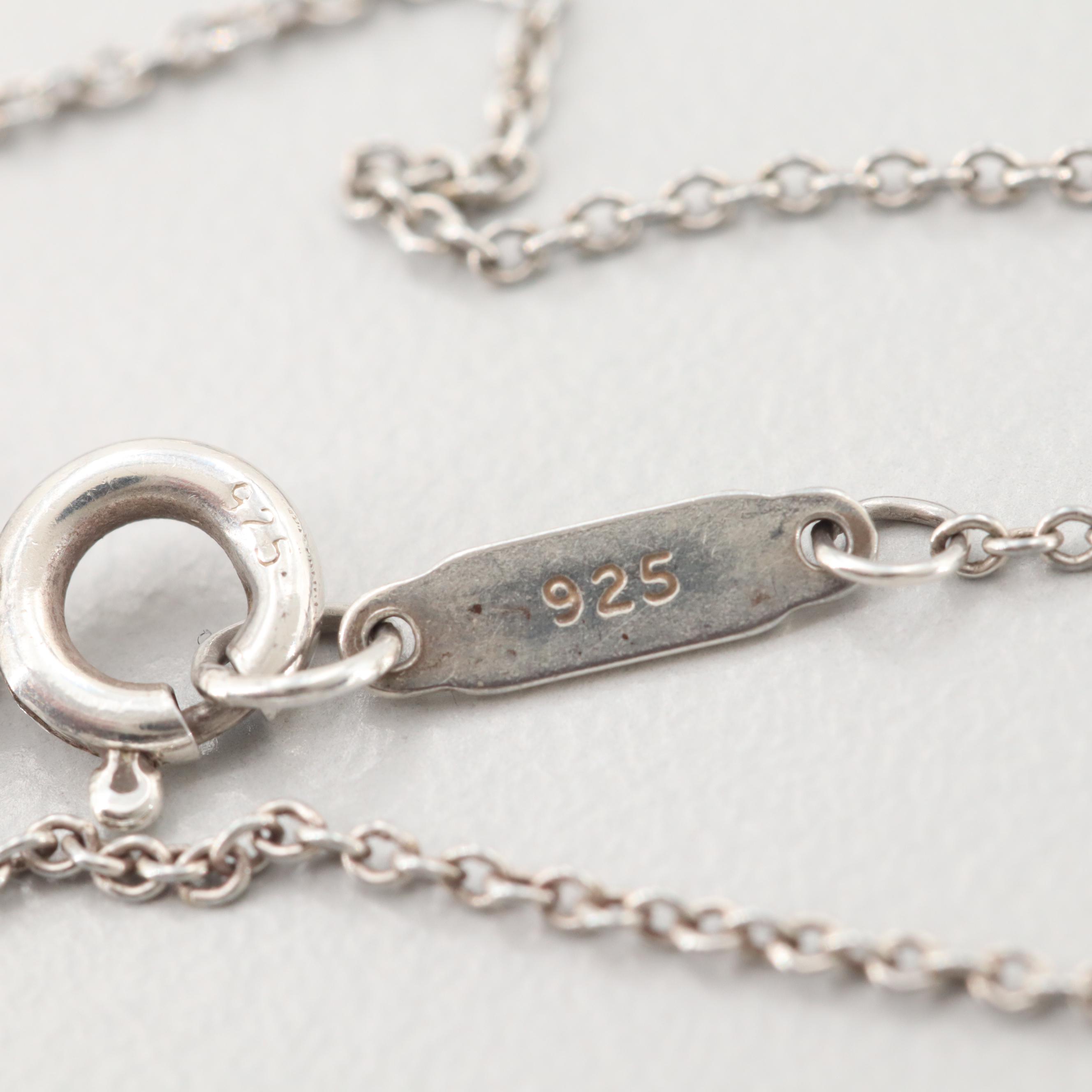 Tiffany & Co. Sterling Silver 1837 Circle Pendant Necklace