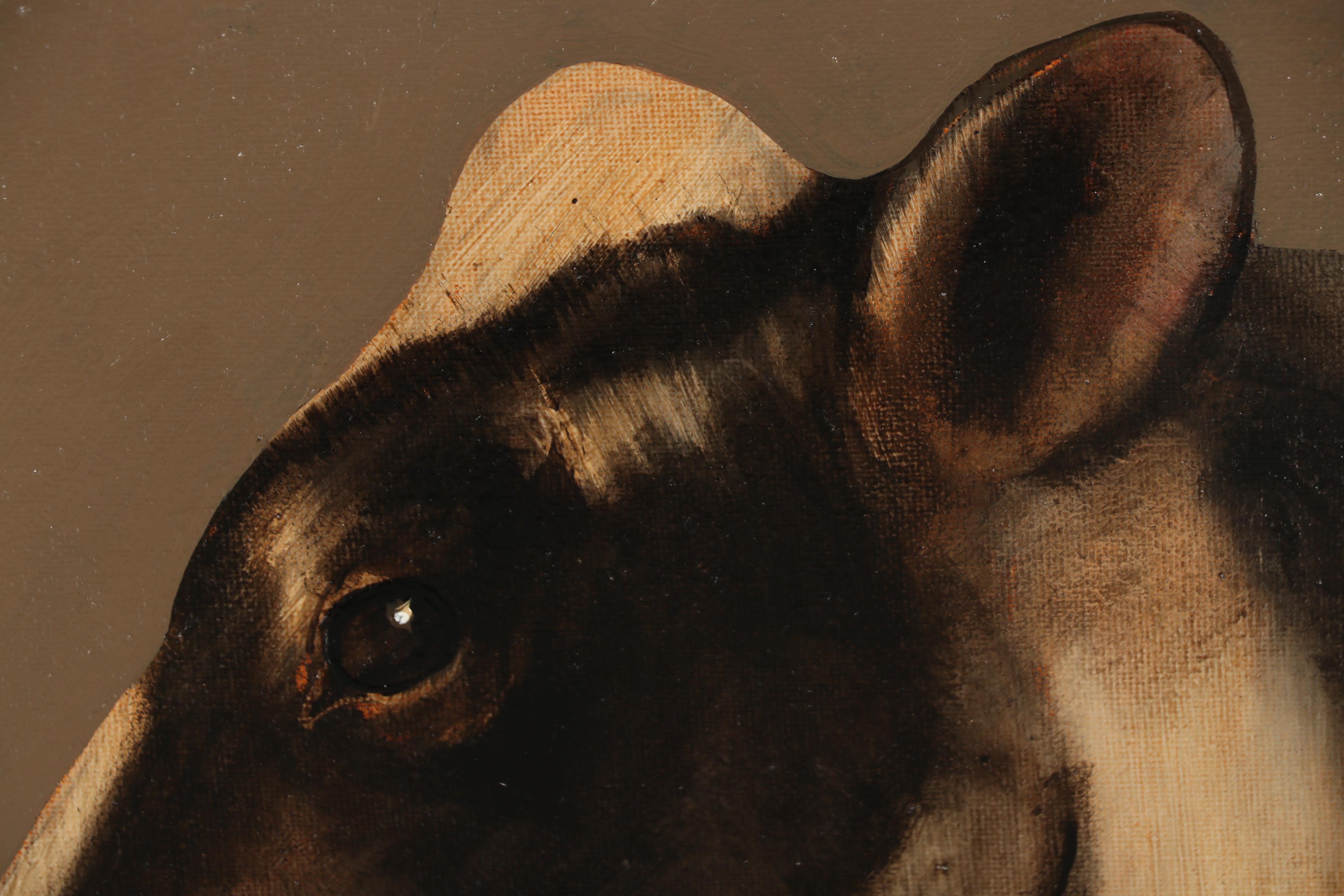 David Andrews Oil Painting Cow Portrait