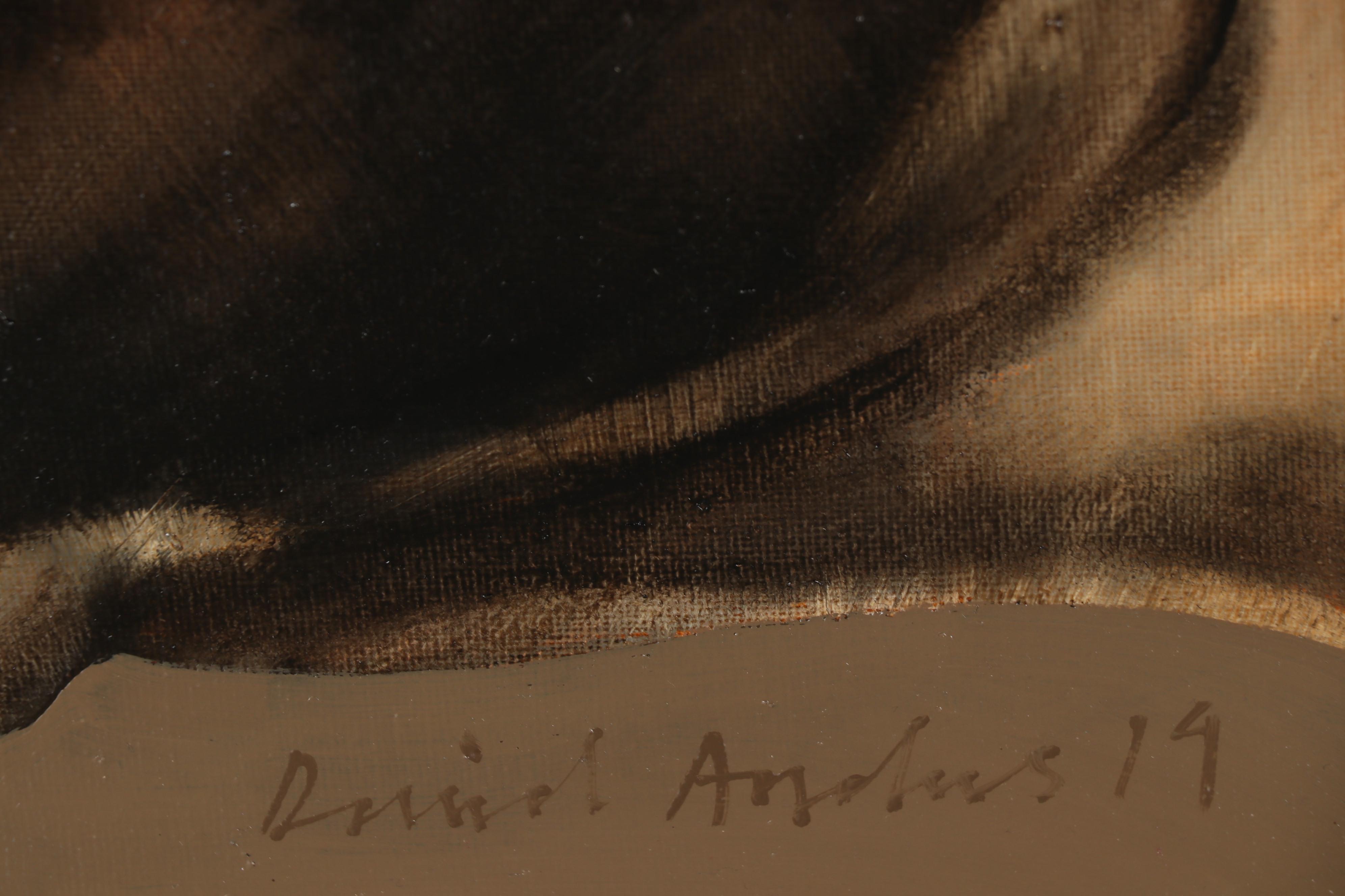 David Andrews Oil Painting Cow Portrait